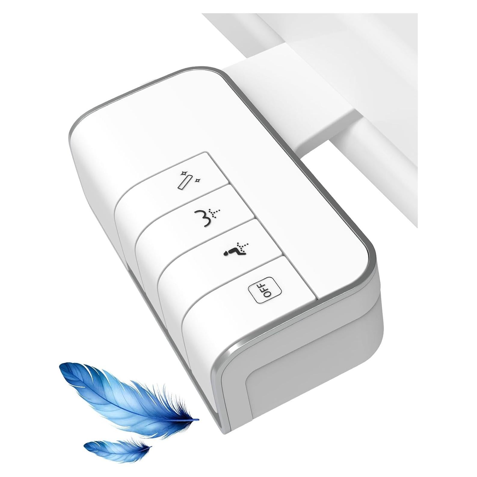 Bidet Mecánico Hibbent para Inodoro Doble Boquilla Blanco