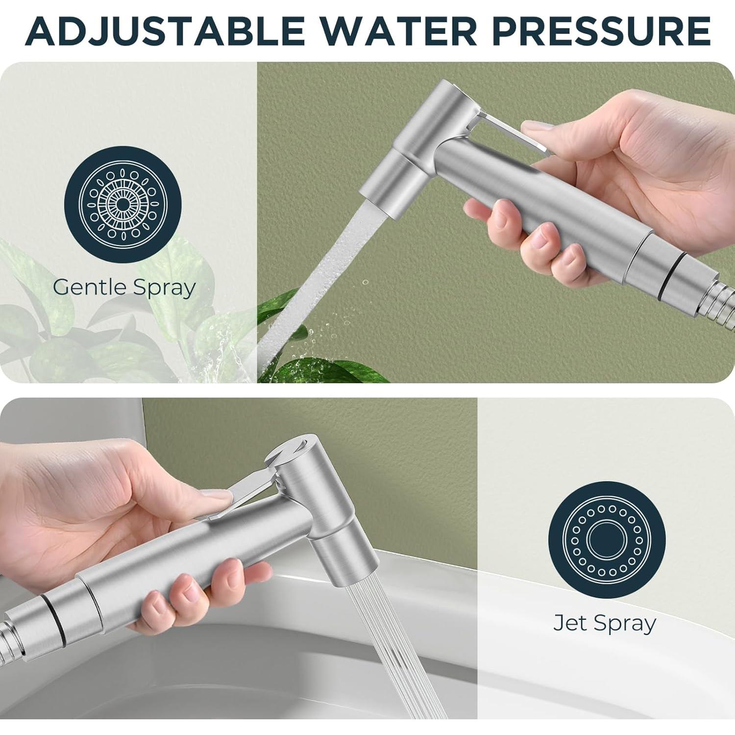 Rociador de Bidet de Mano Dearocean 75002BN Acero Inoxidable