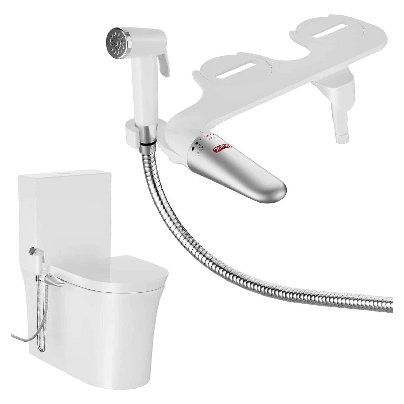 Bidet 2-en-1 DEANIC con Pulverizador de Mano Ajustable