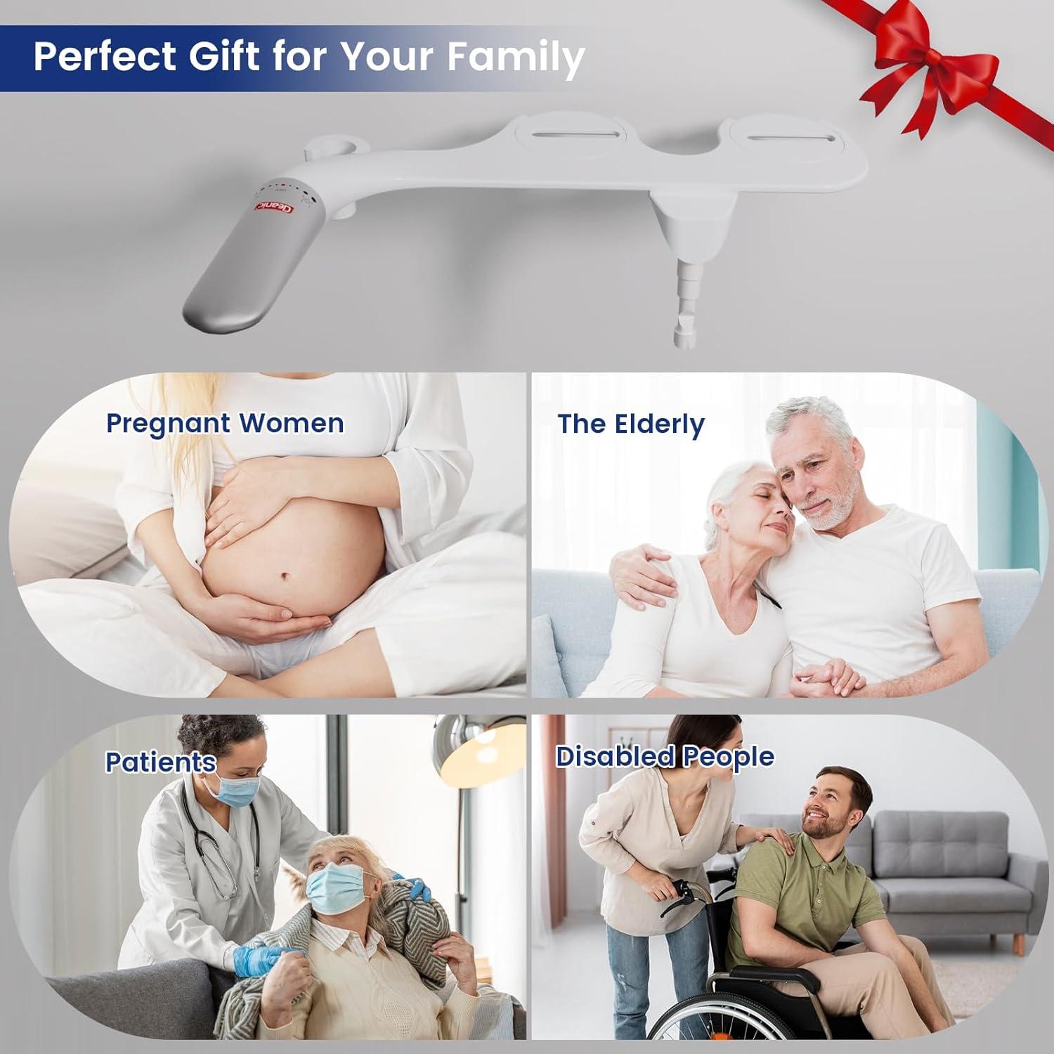 Bidet 2-en-1 DEANIC con Pulverizador de Mano Ajustable