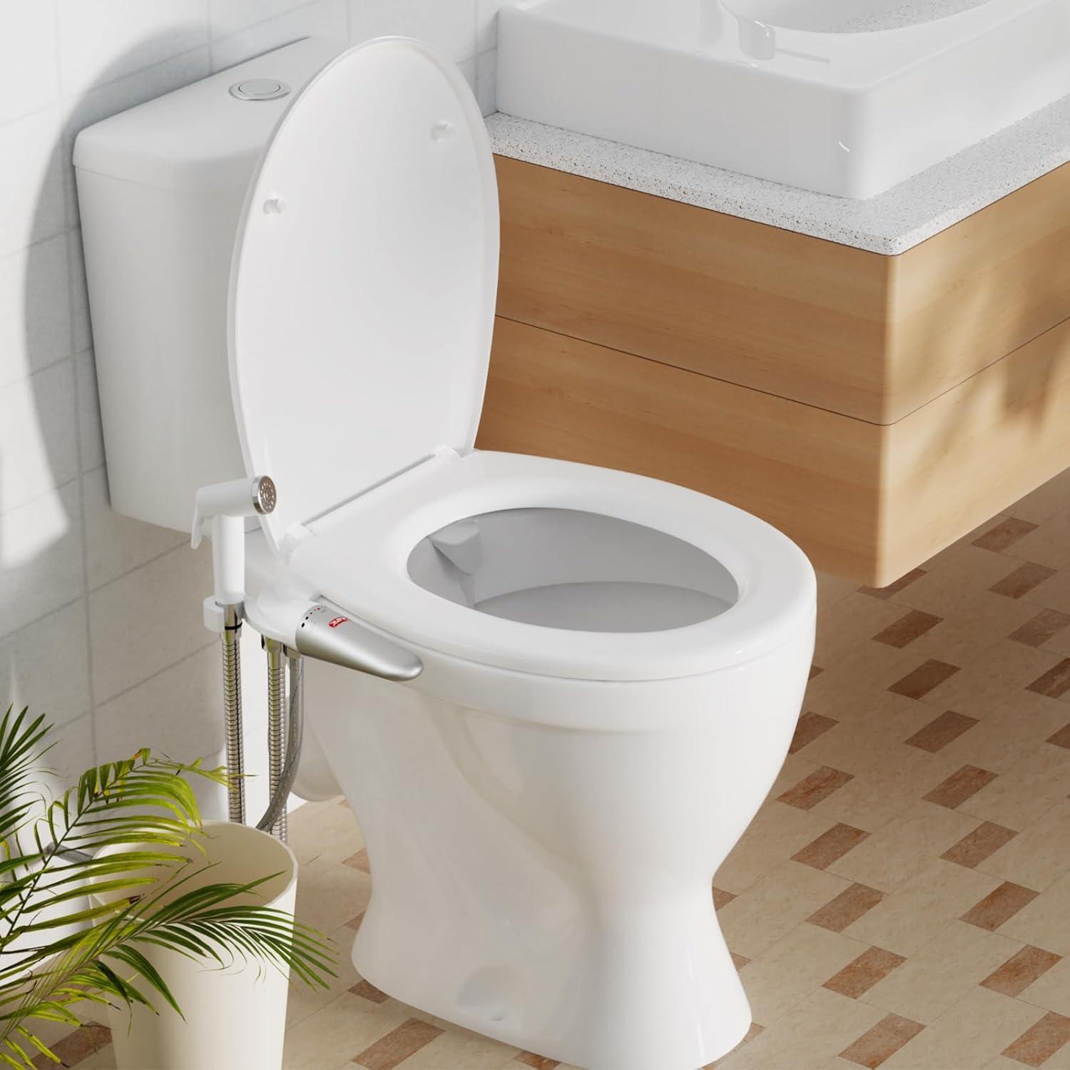 Bidet 2-en-1 DEANIC con Pulverizador de Mano Ajustable