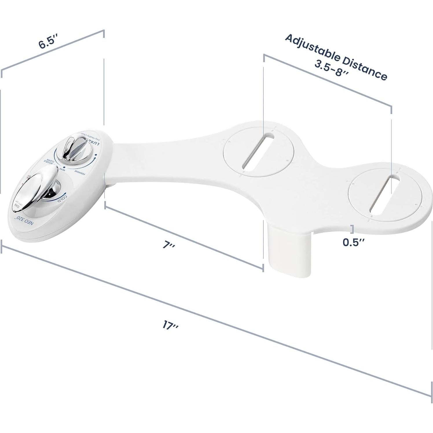 Bidet LUXE NEO 320 Doble Boquilla Agua Caliente Fría