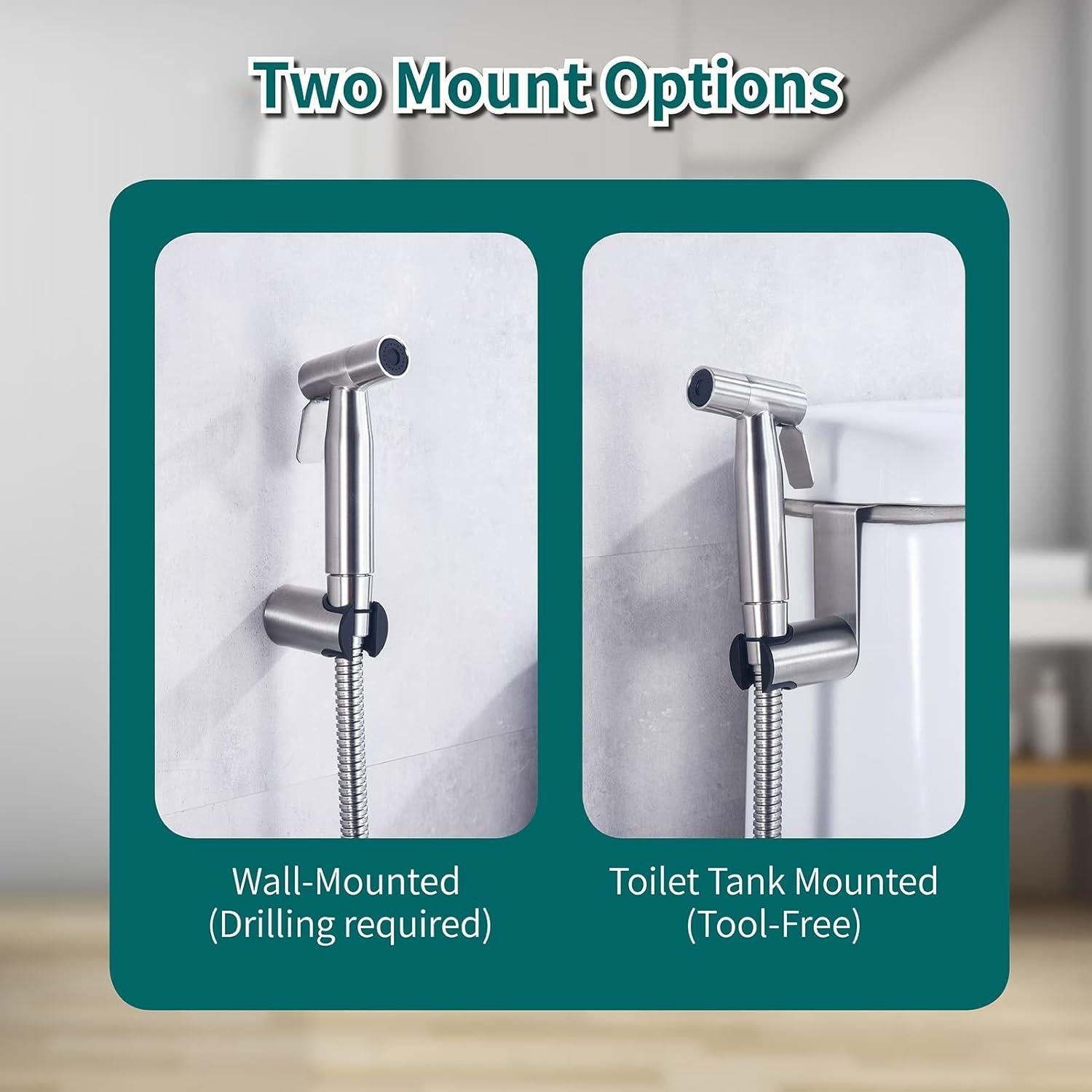 Rociador de Bidet Vitbirih Acero Inoxidable Ajustable