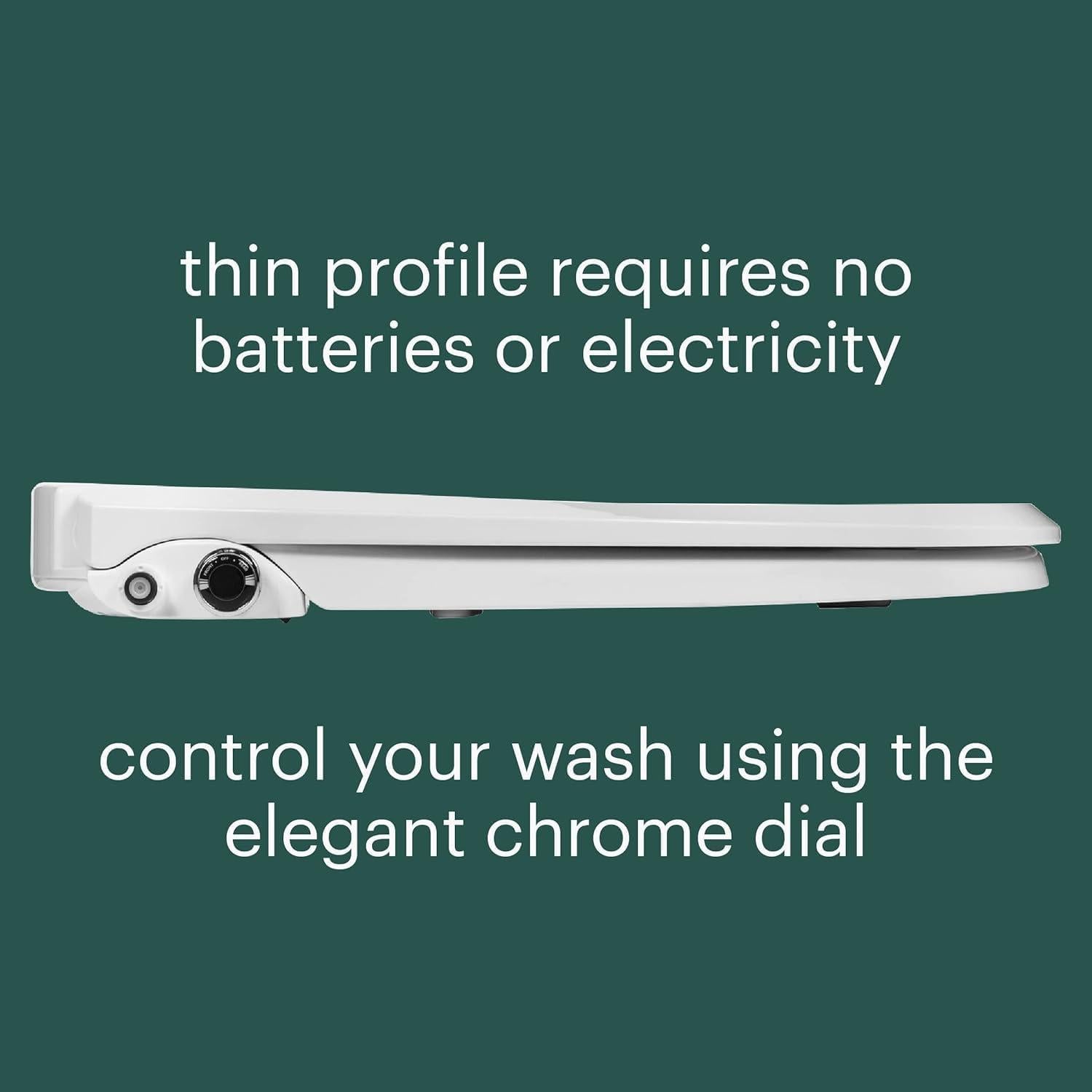 Asiento de inodoro bidet Brondell Swash Ecoseat alargado