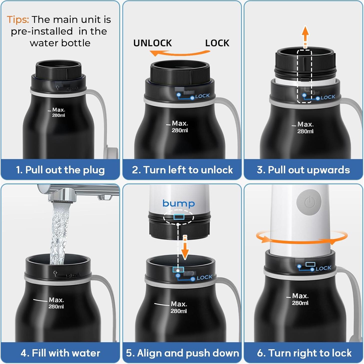 Bidet Portátil Eléctrico BIGCOW Y220 3 Modos Higiene Personal