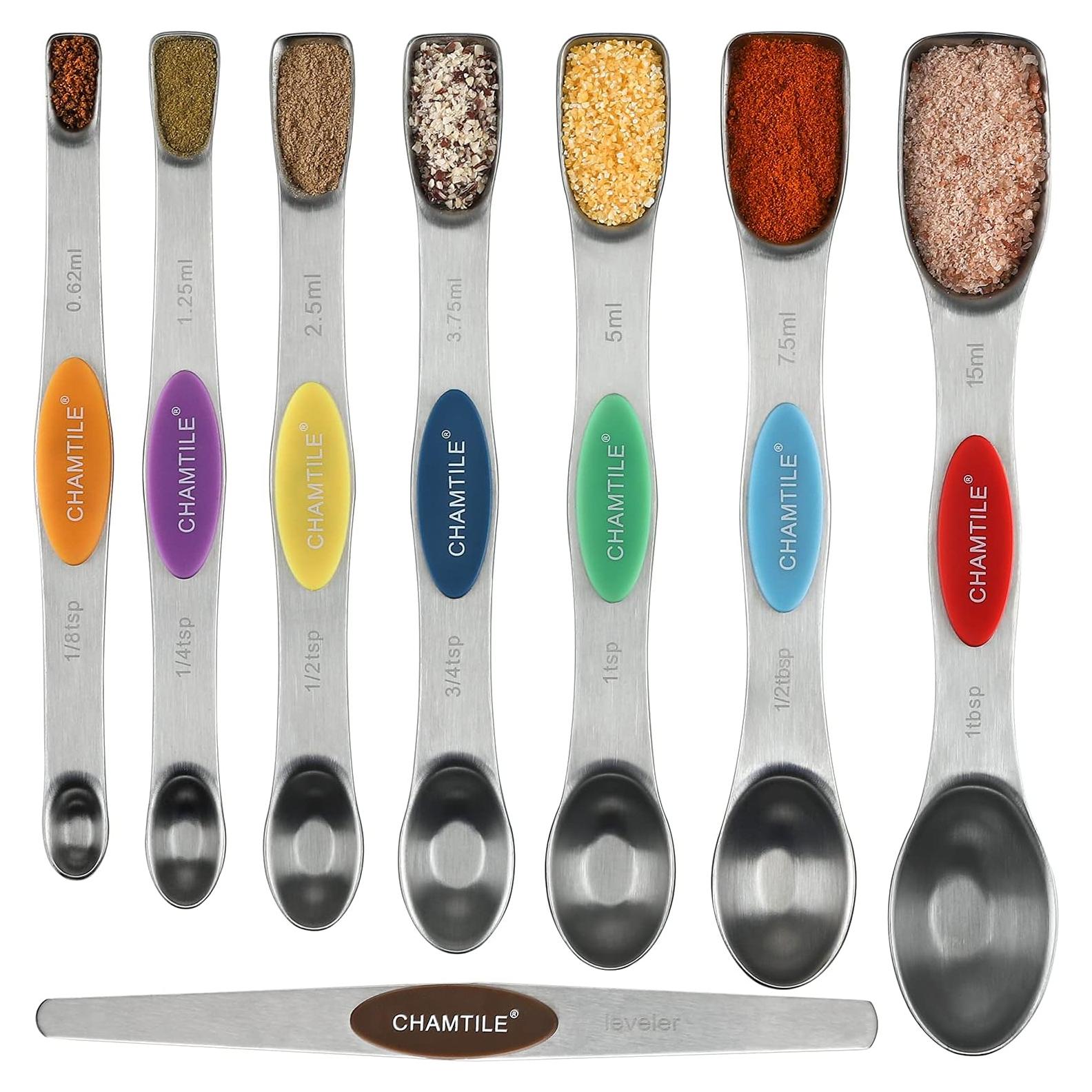 Juego de Cucharas Medidoras Magnéticas CHAMTILE 8 Piezas