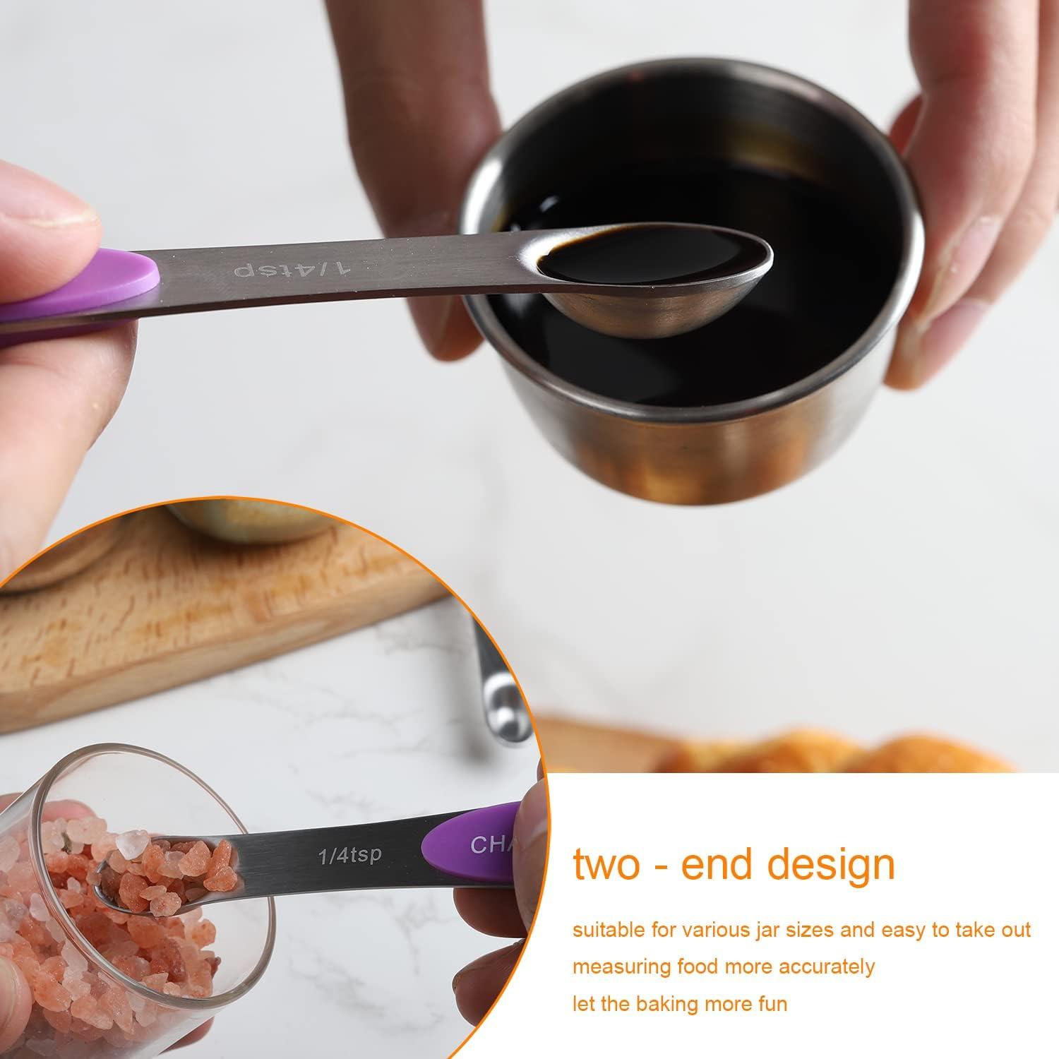 Juego de Cucharas Medidoras Magnéticas CHAMTILE 8 Piezas