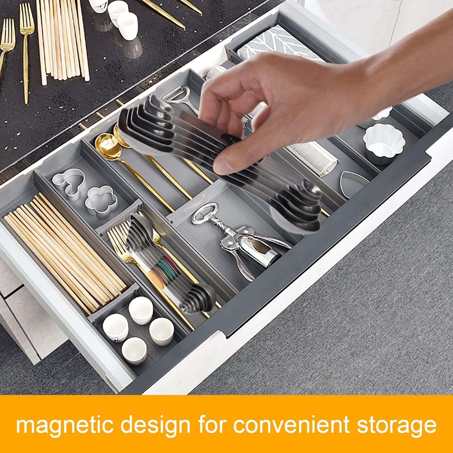 Juego de Cucharas Medidoras Magnéticas CHAMTILE 8 Piezas