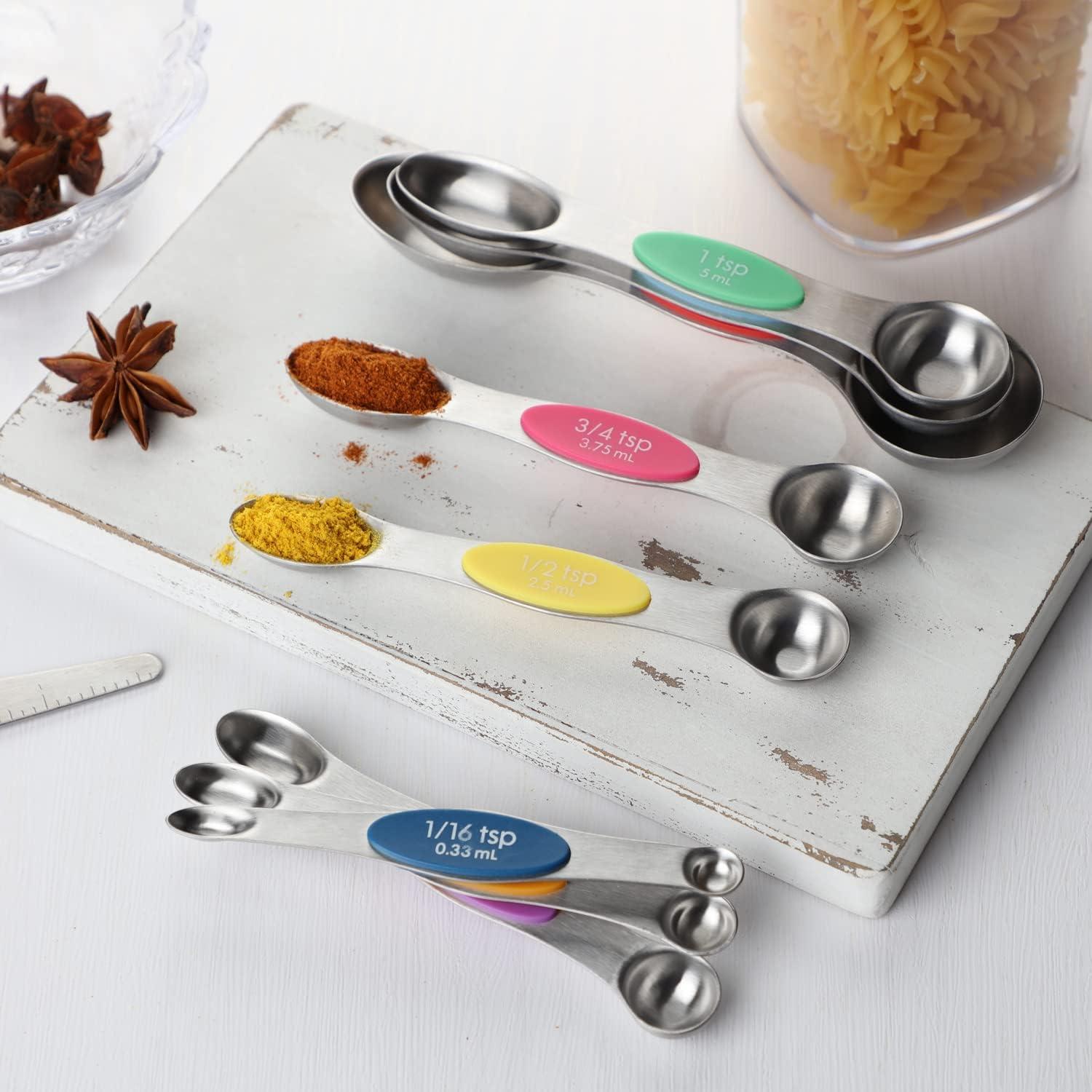 Juego de Cucharas Medidoras Magnéticas YAMOLIN 9 Piezas