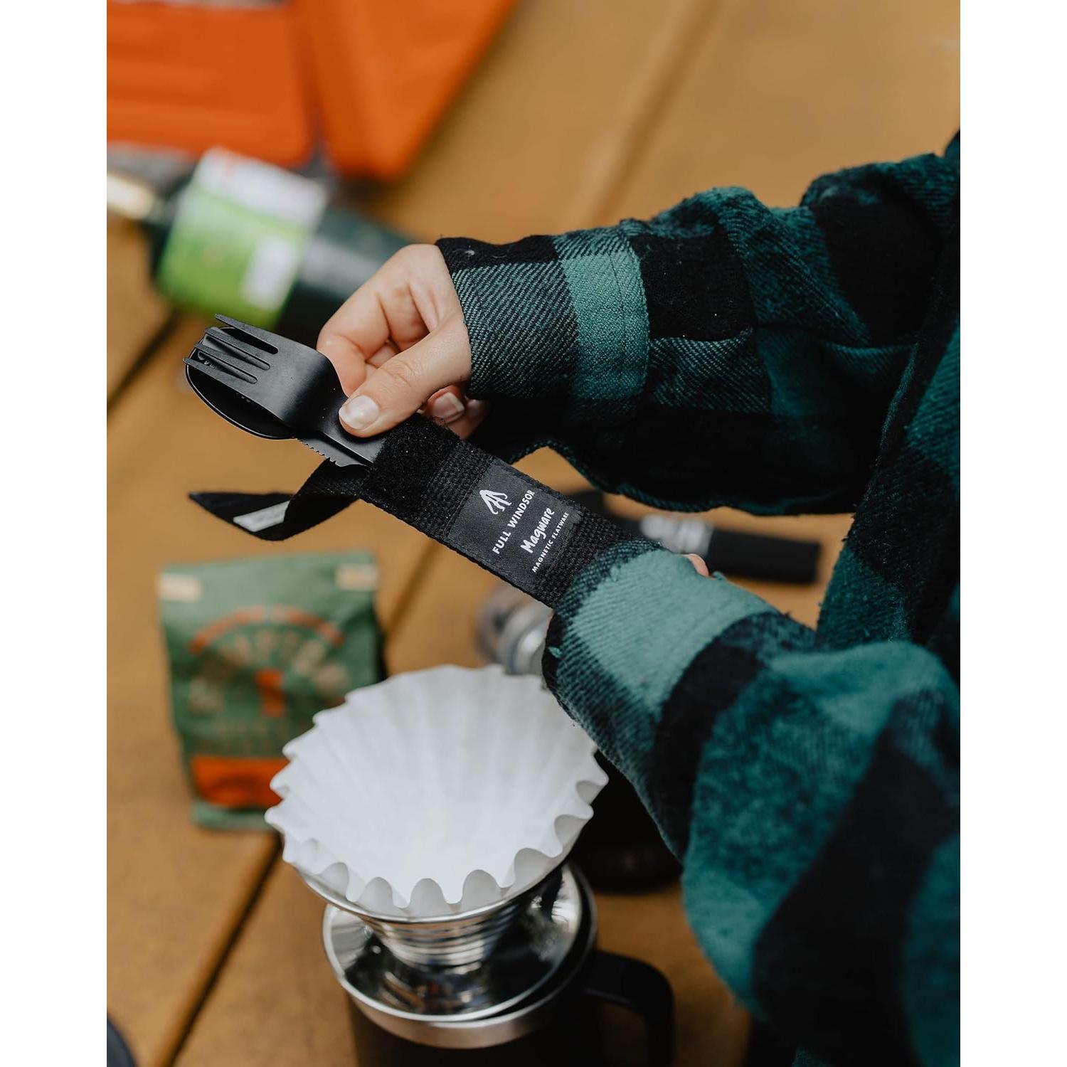 Juego de Cubiertos Magnéticos Full Windsor 3 PZS Negro