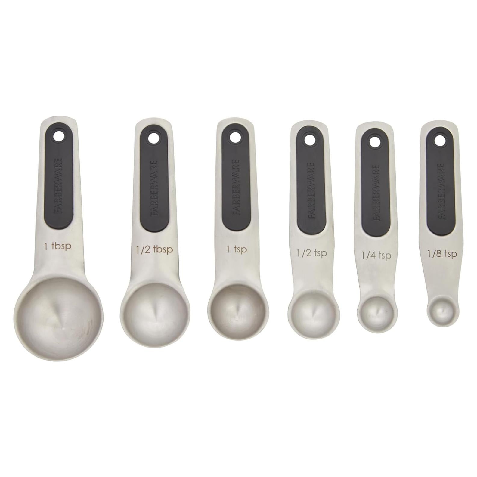 Set de 6 Cucharas Medidoras Magnéticas Farberware Acero Inox