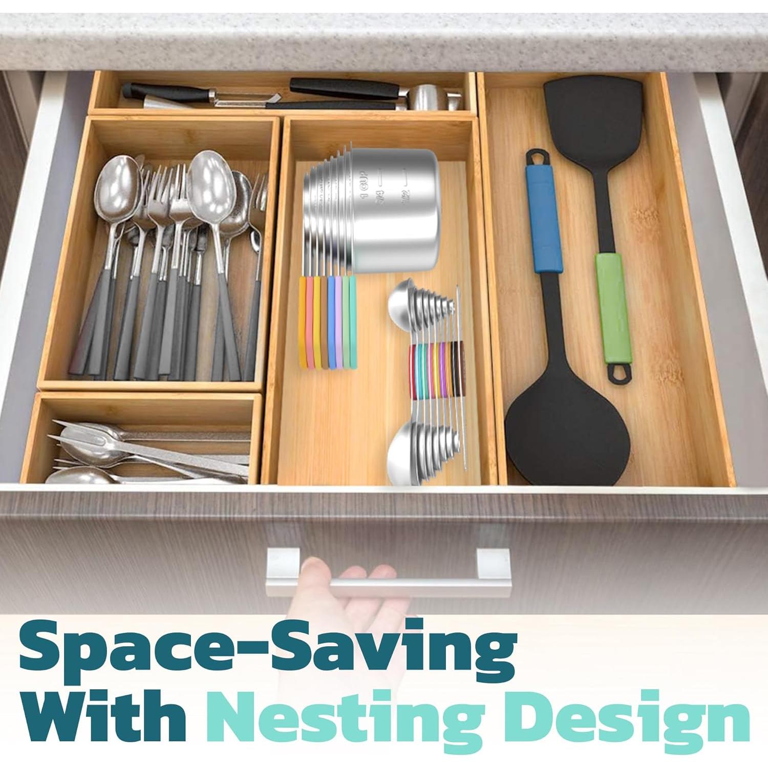 Juego de Tazas y Cucharas Medidoras Magnéticas Lenceo 17 Piezas