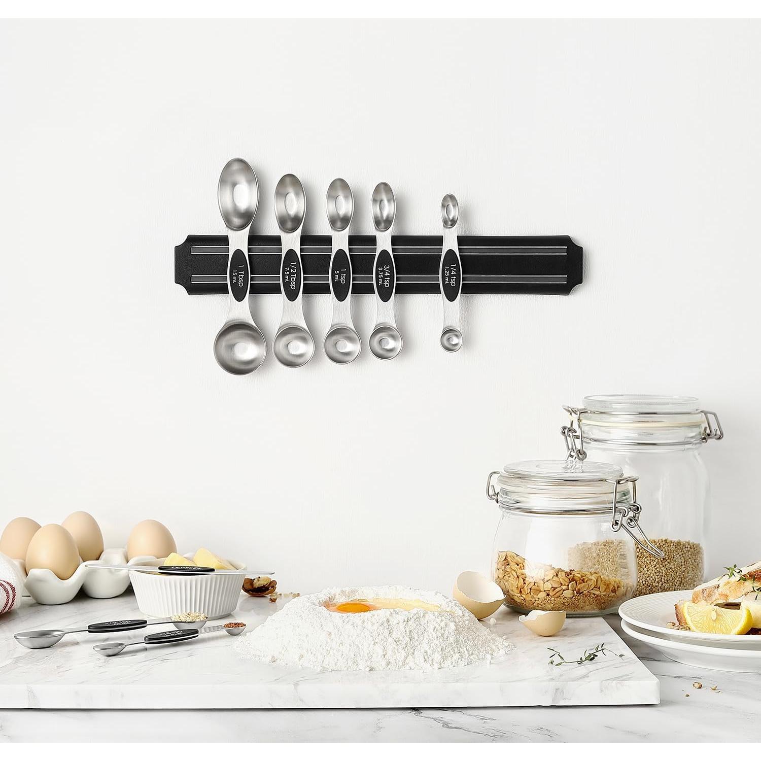 Juego de Cucharas Medidoras Magnéticas vfuni 8 Piezas Acero Inoxidable