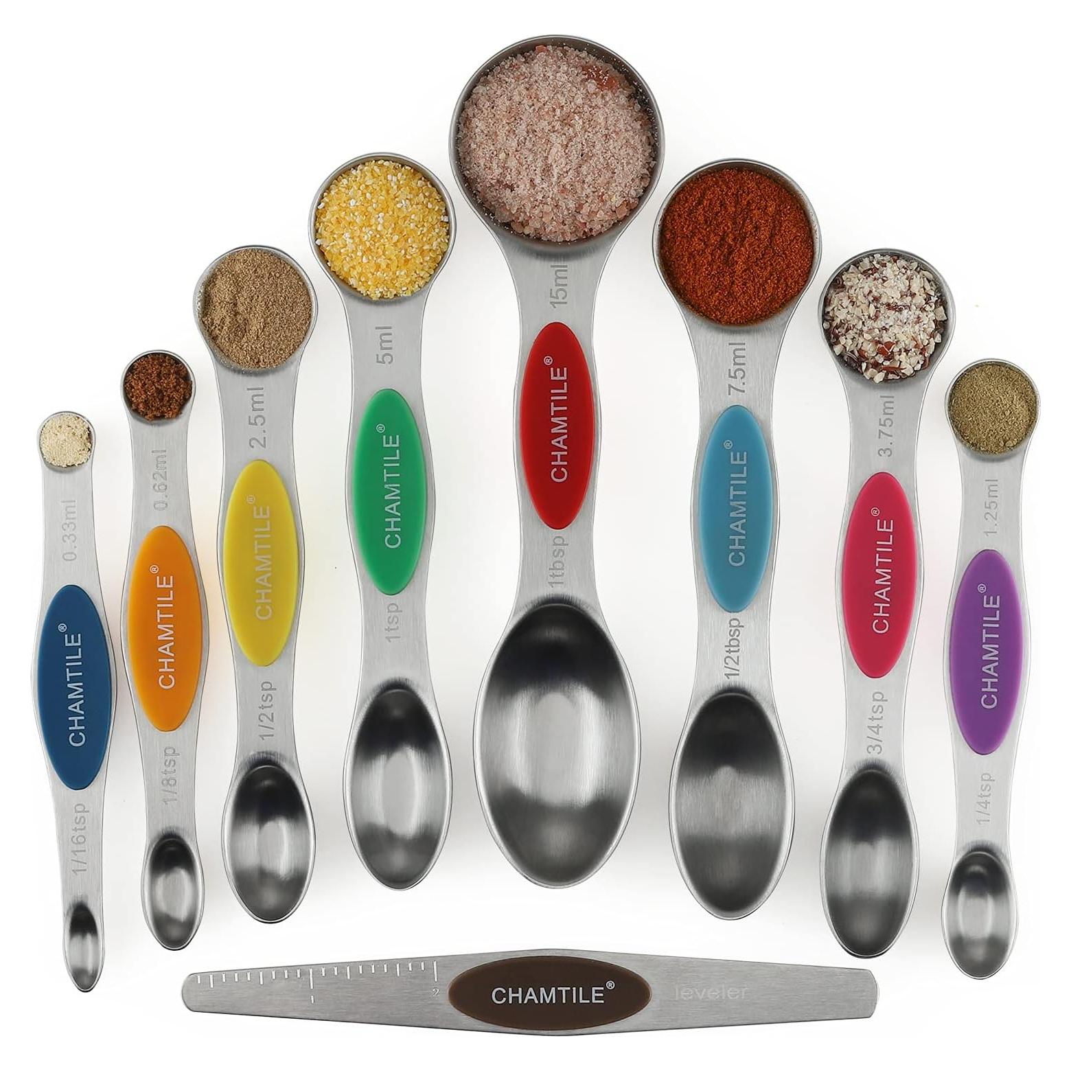 Juego de cucharas medidoras magnéticas CHAMTILE acero inoxidable