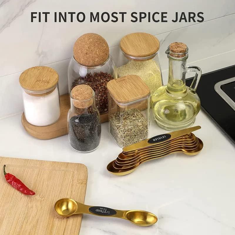 Juego de Cucharas Medidoras Magnéticas CH1EF Acero Inoxidable