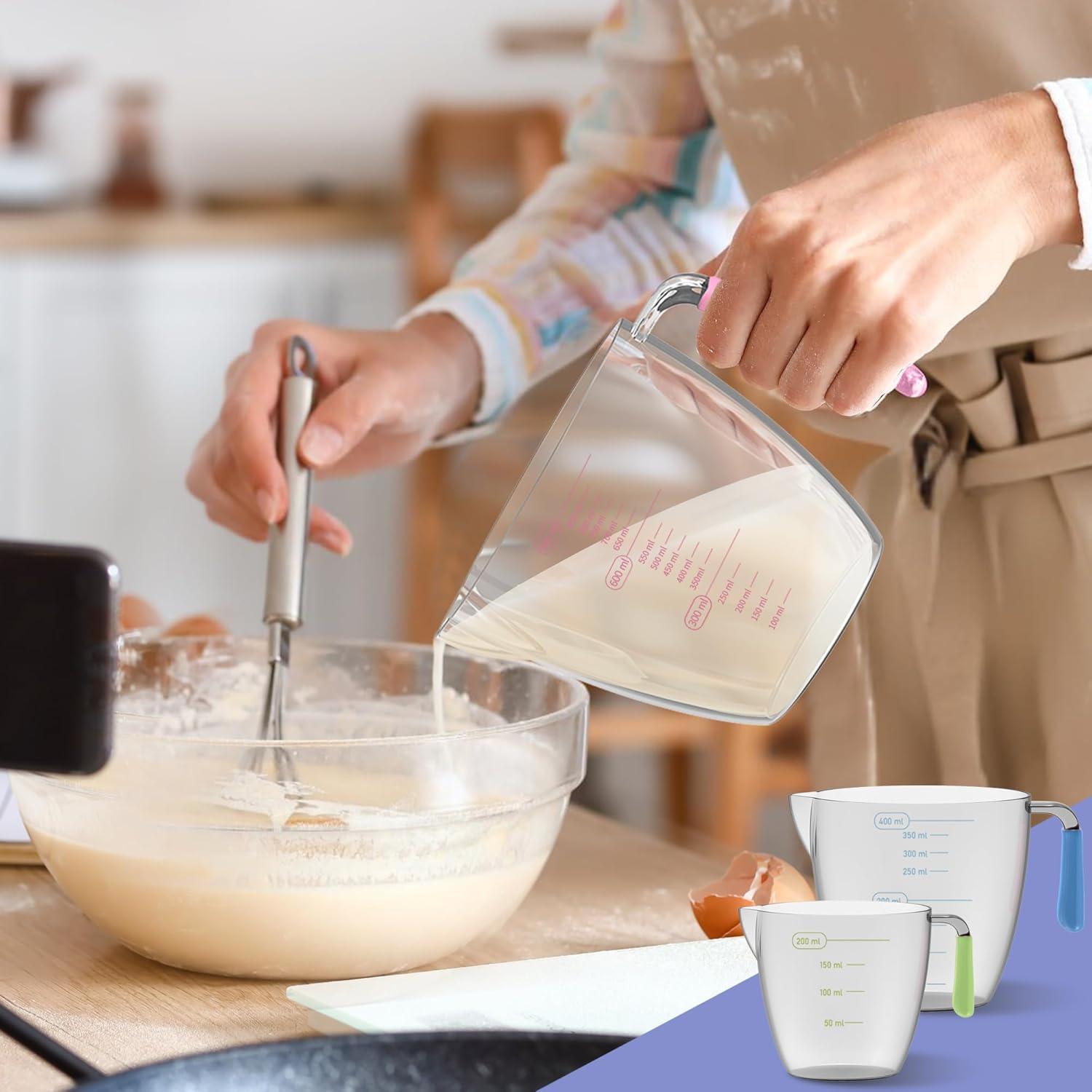 Juego de Tazas y Cucharas Medidoras Minteem 5 Tazas Acero Inoxidable