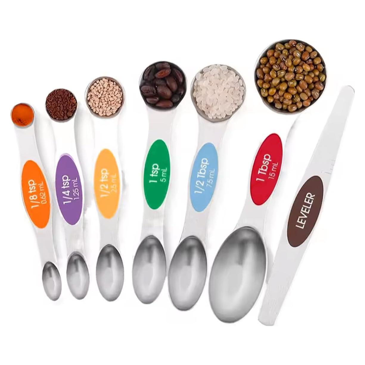 Juego de 7 Cucharas Medidoras VIGOR PATH Acero Inoxidable