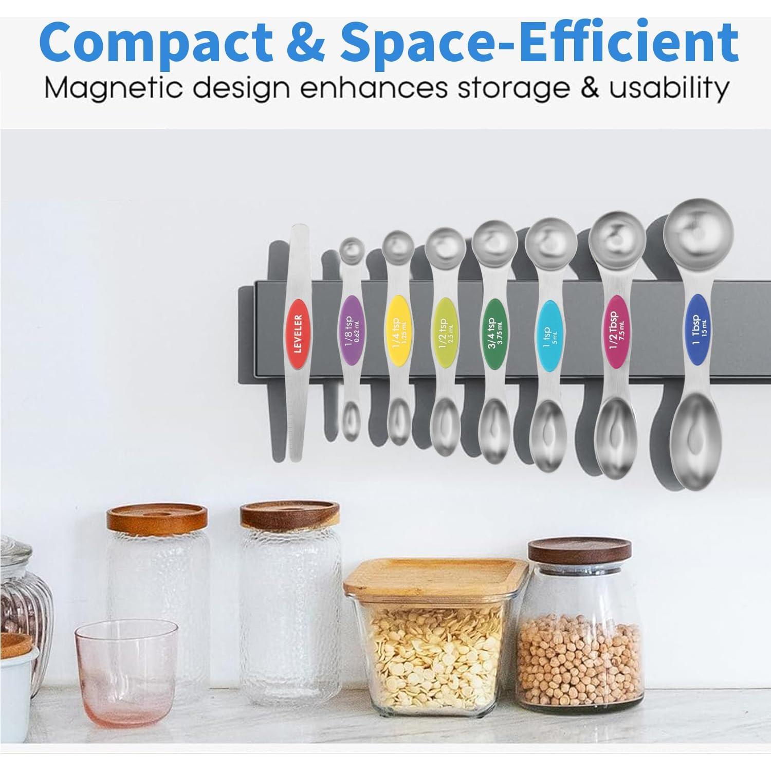 Juego de 8 Cucharas Medidoras Acero Inoxidable Ununpentium