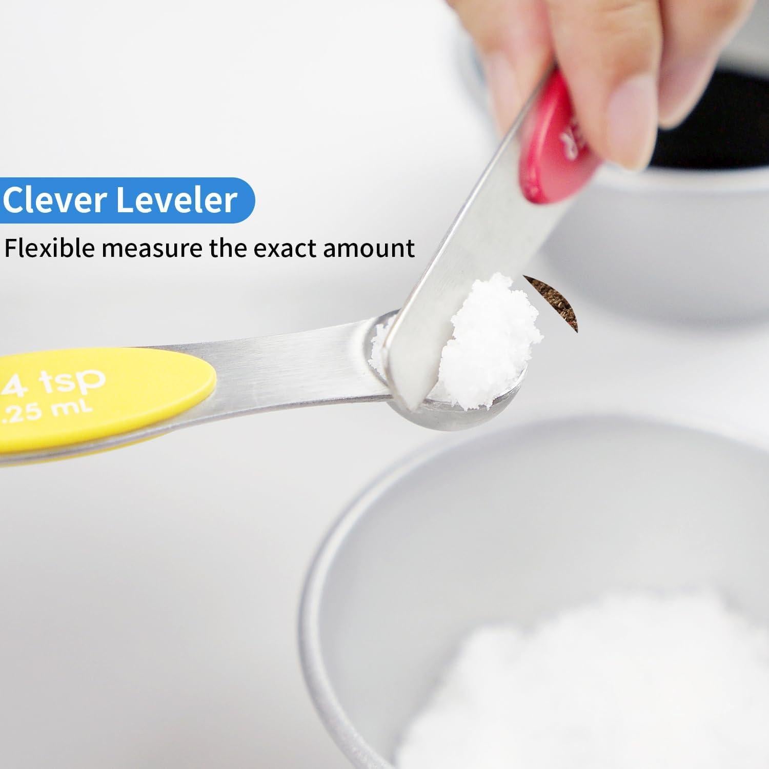 Juego de 8 Cucharas Medidoras Acero Inoxidable Ununpentium