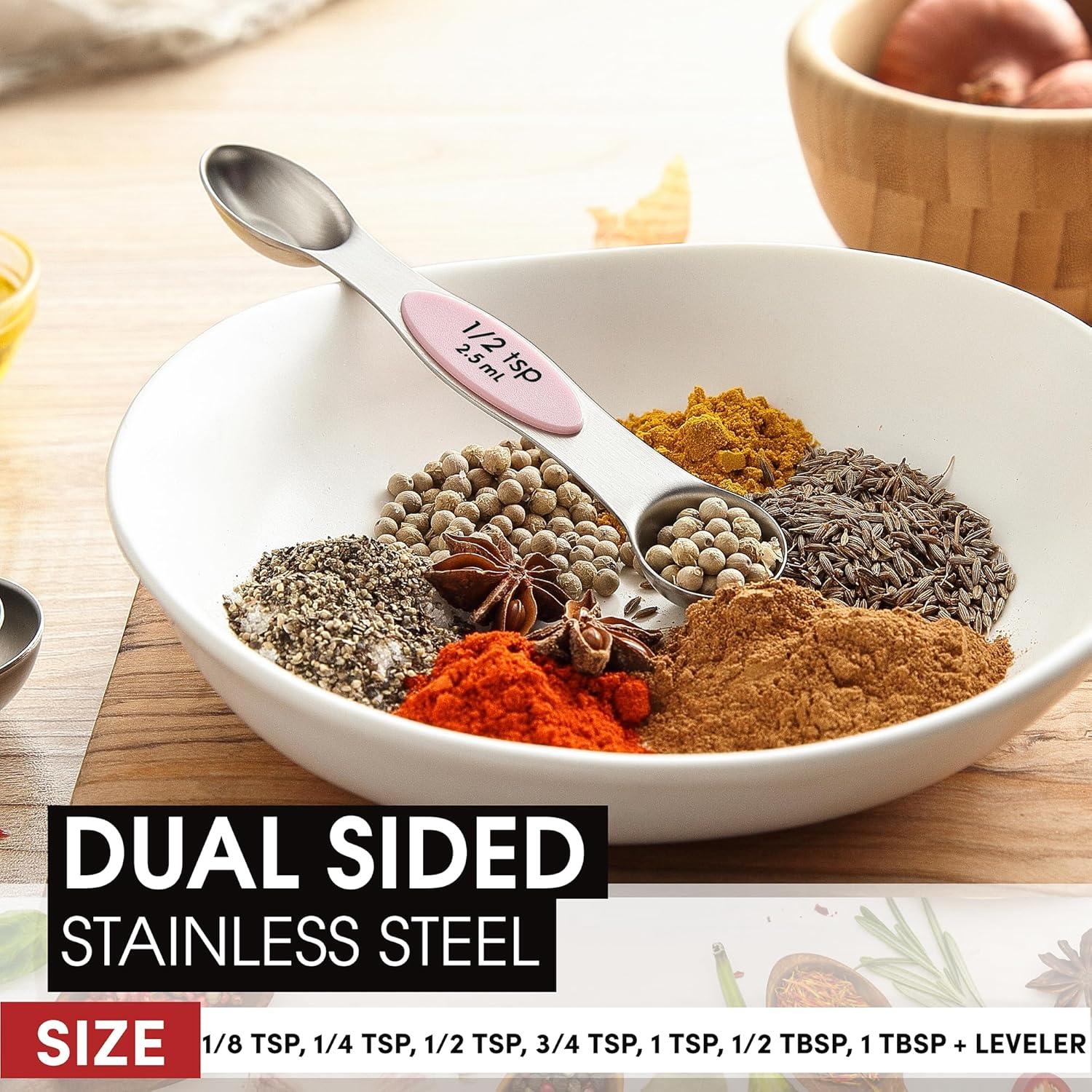 Juego de Cucharas Medidoras Magnéticas Spring Chef 2 Paquetes