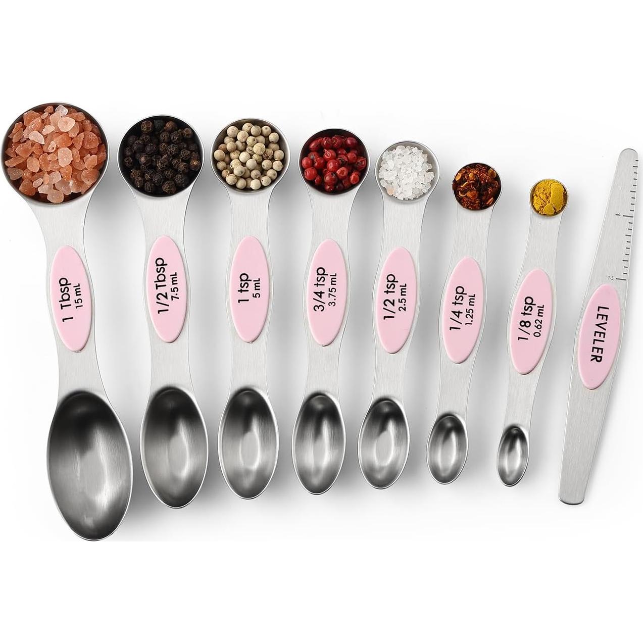 Juego de Cucharas Medidoras Magnéticas Spring Chef 2 Paquetes