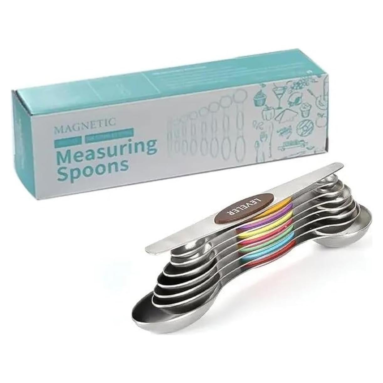 Cucharas Medidoras Magnéticas 7 Piezas Acero Inoxidable