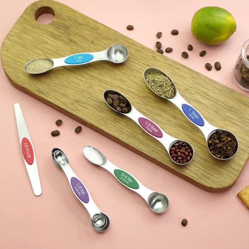 Cucharas Medidoras Magnéticas 7 Piezas Acero Inoxidable