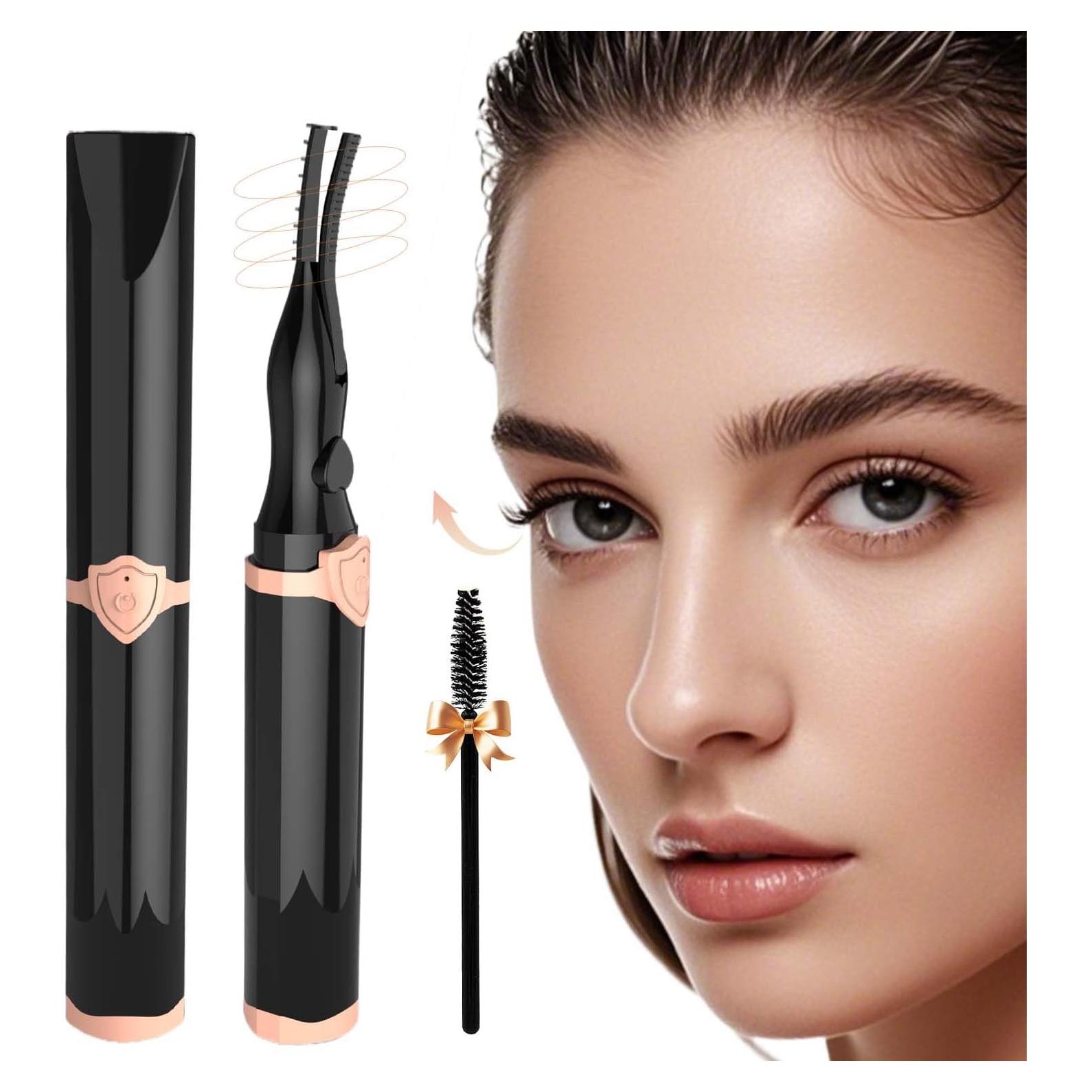 Rizador de Pestañas Eléctrico Recargable NYUDN 2en1 Negro