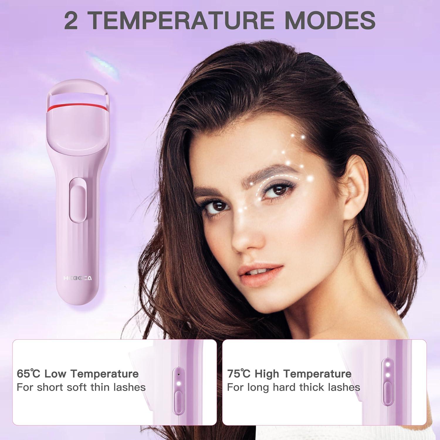 Rizador de Pestañas Calentado HEBECA EC4001 Violeta