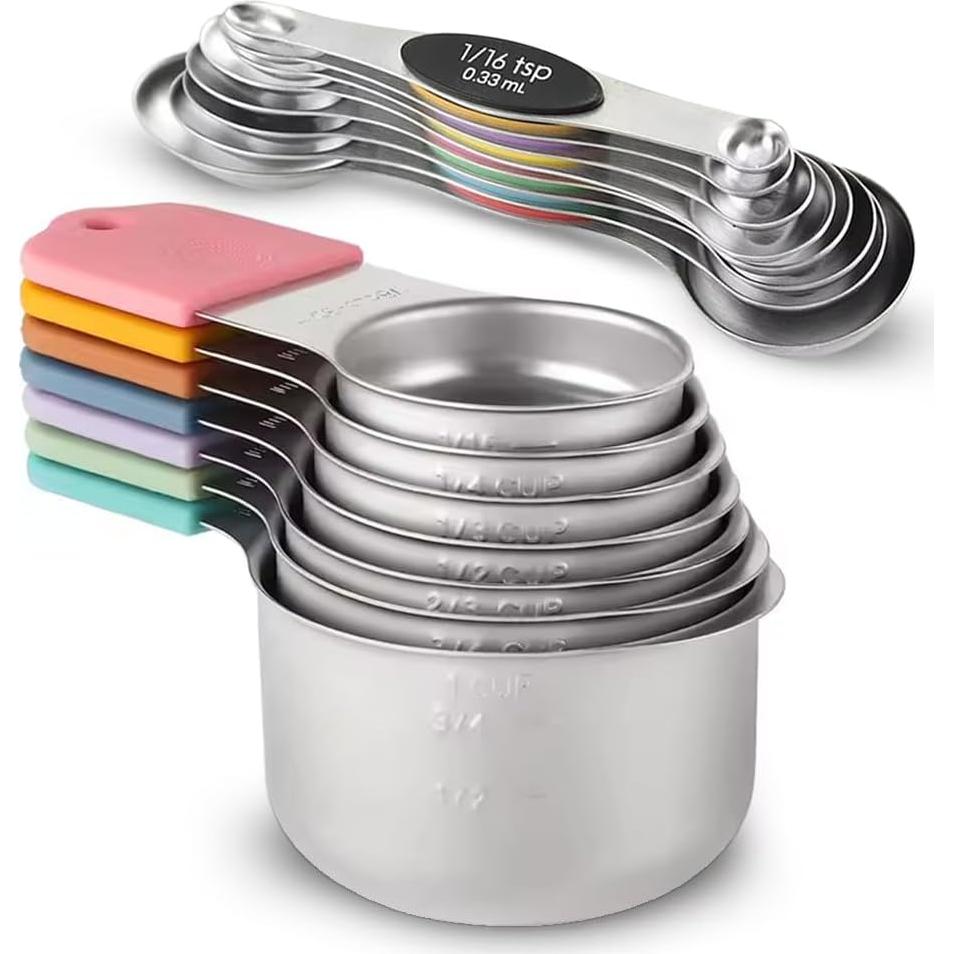 Juego de Cucharas y Tazas Medidoras Magnéticas Posh Essentials