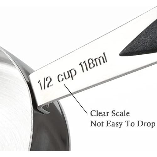 Juego de Tazas y Cucharas Medidoras Turewin Acero Inoxidable