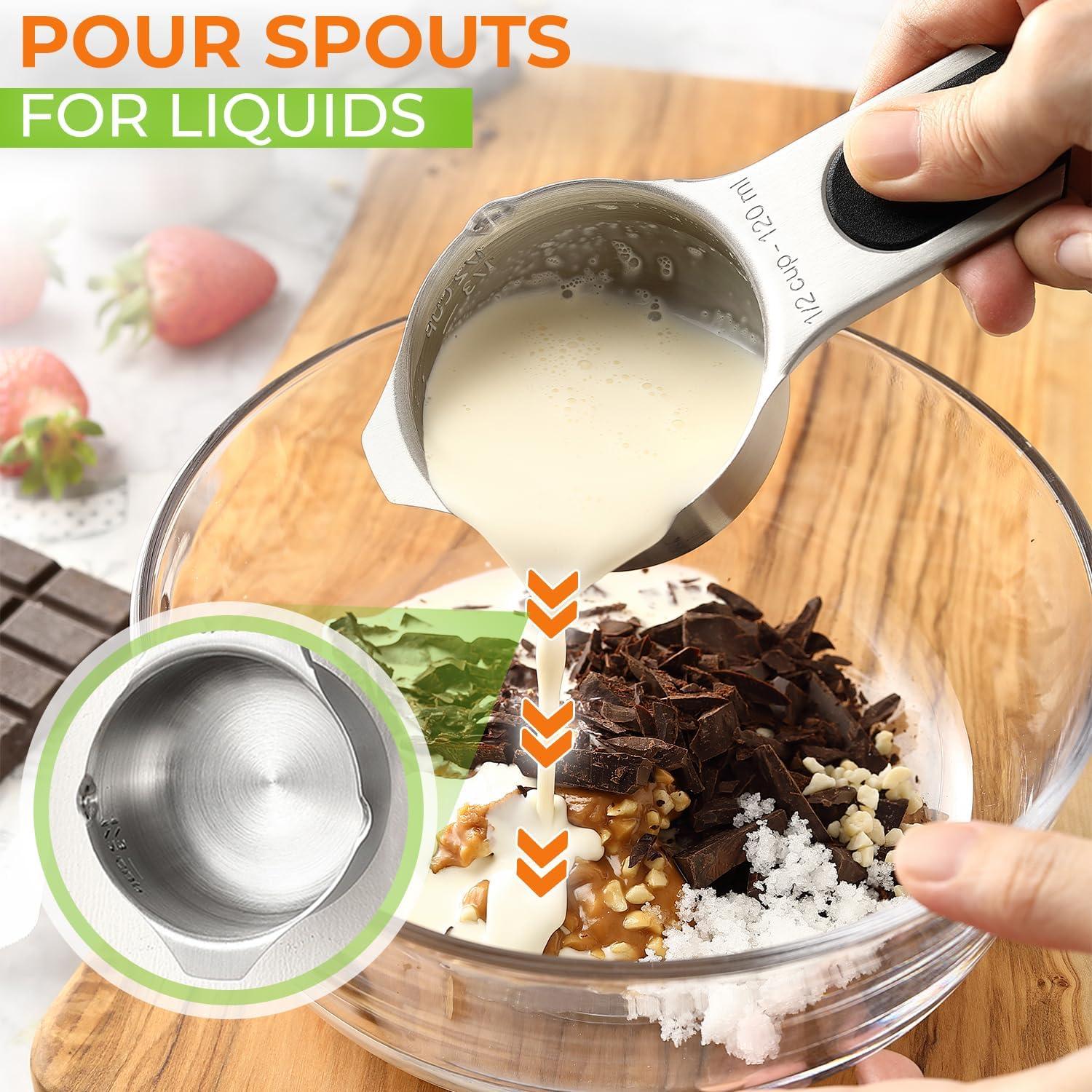 Juego de Tazas de Medir Magnéticas Spring Chef 7 Piezas