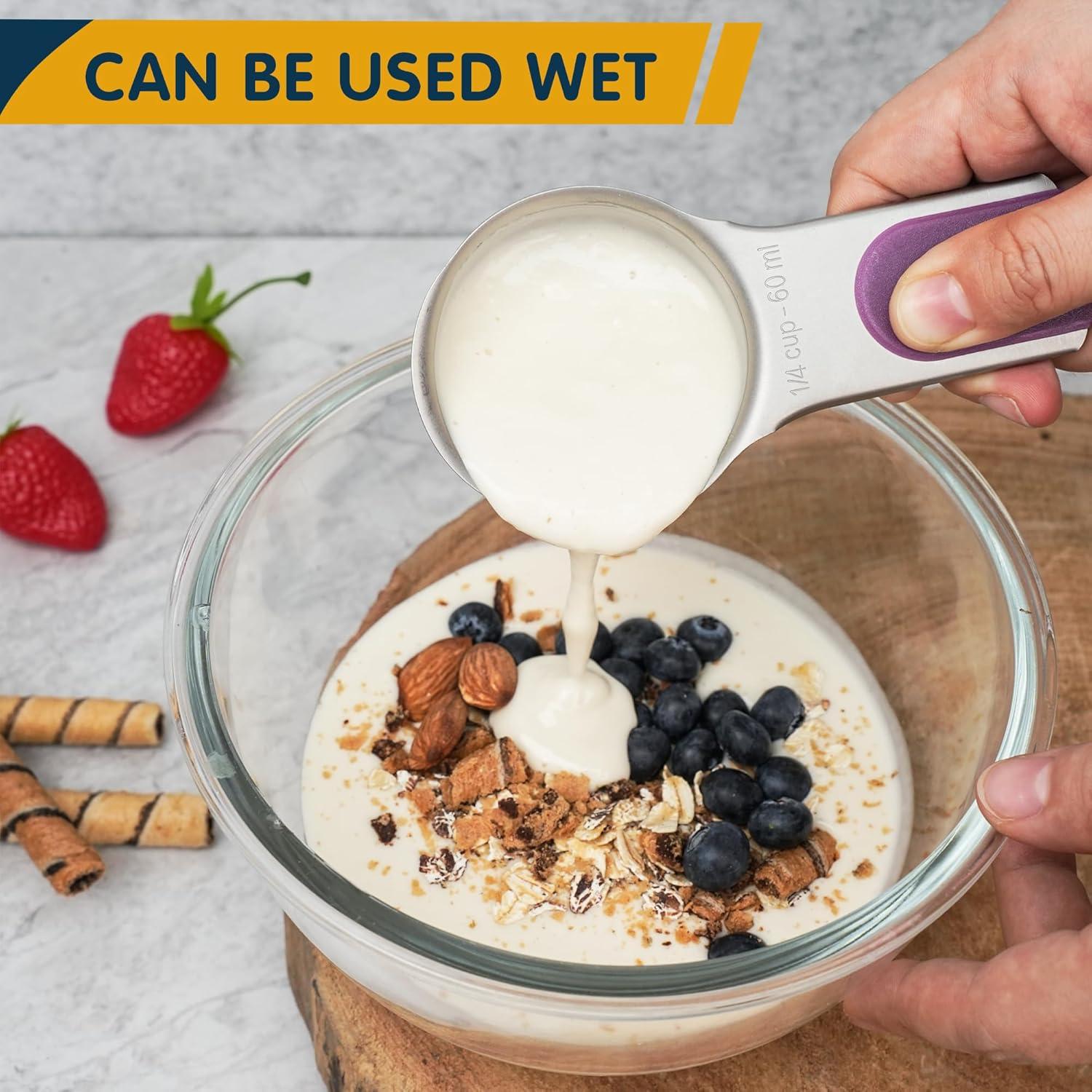 Juego de Tazas Medidoras Magnéticas Minteem 5 Piezas Acero