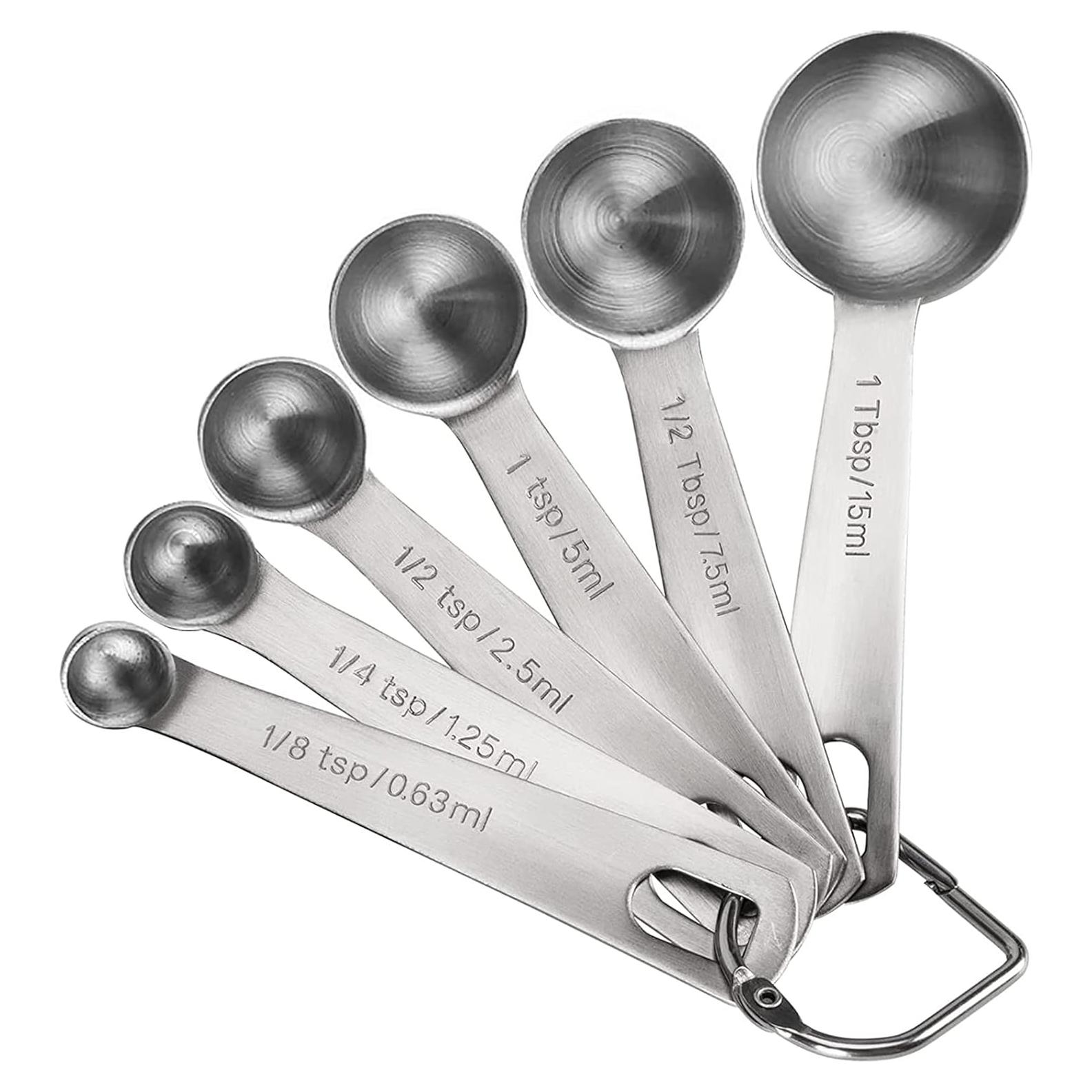 Juego de Cucharas Medidoras Acero Inoxidable Rena Chris 6PCS