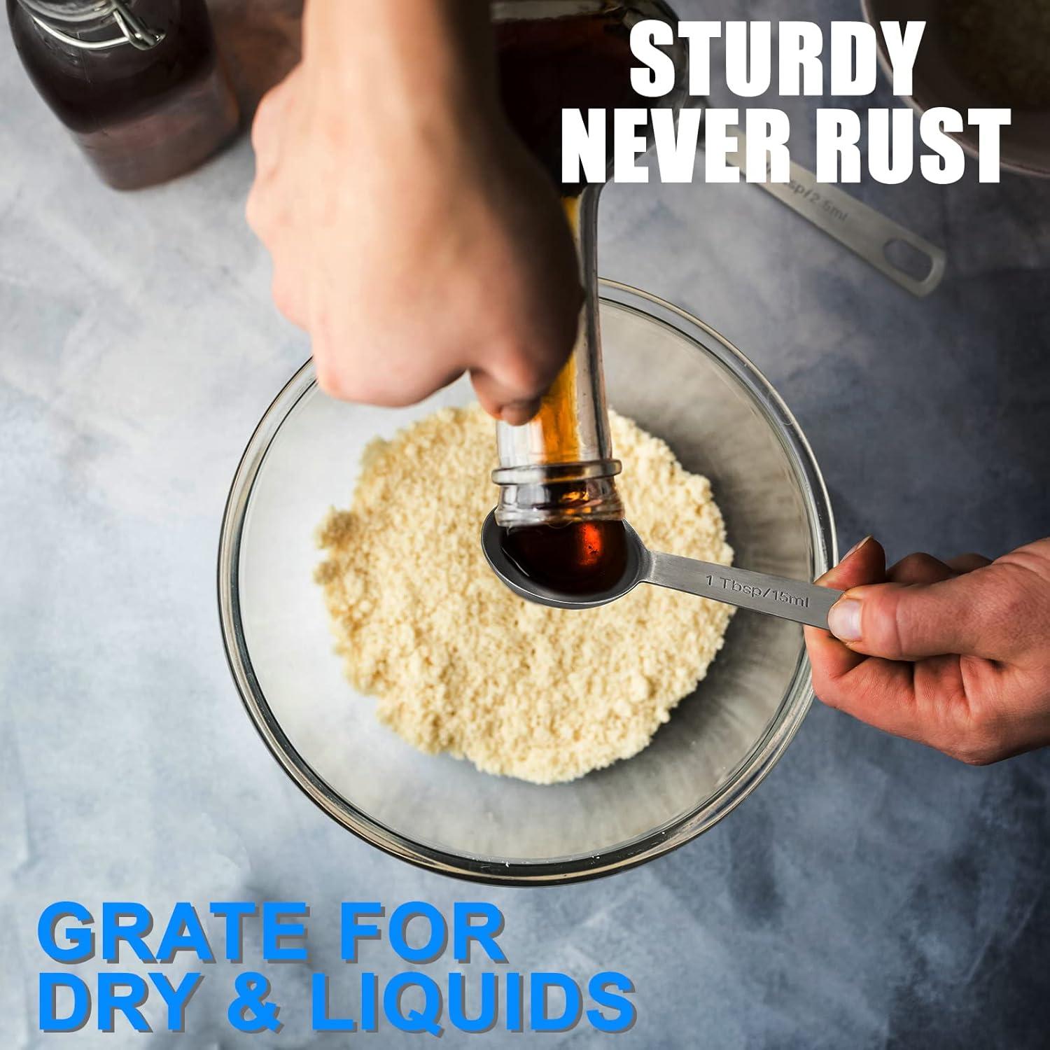 Juego de Cucharas Medidoras Acero Inoxidable Rena Chris 6PCS