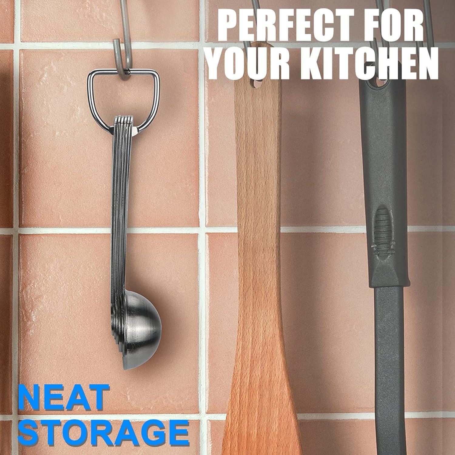 Juego de Cucharas Medidoras Acero Inoxidable Rena Chris 6PCS