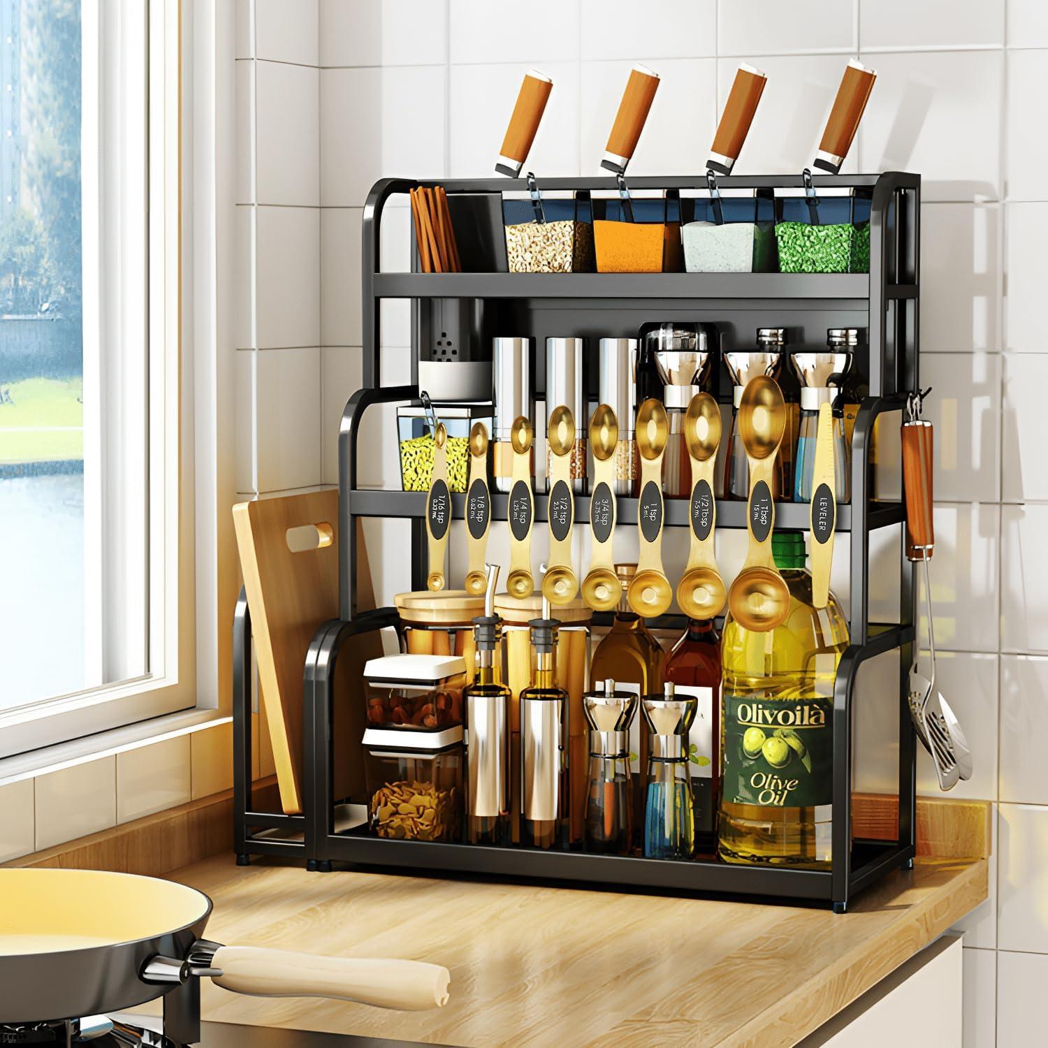 Juego de Cucharas Medidoras Magnéticas SHIKORI Acero Inoxidable 8 Pcs