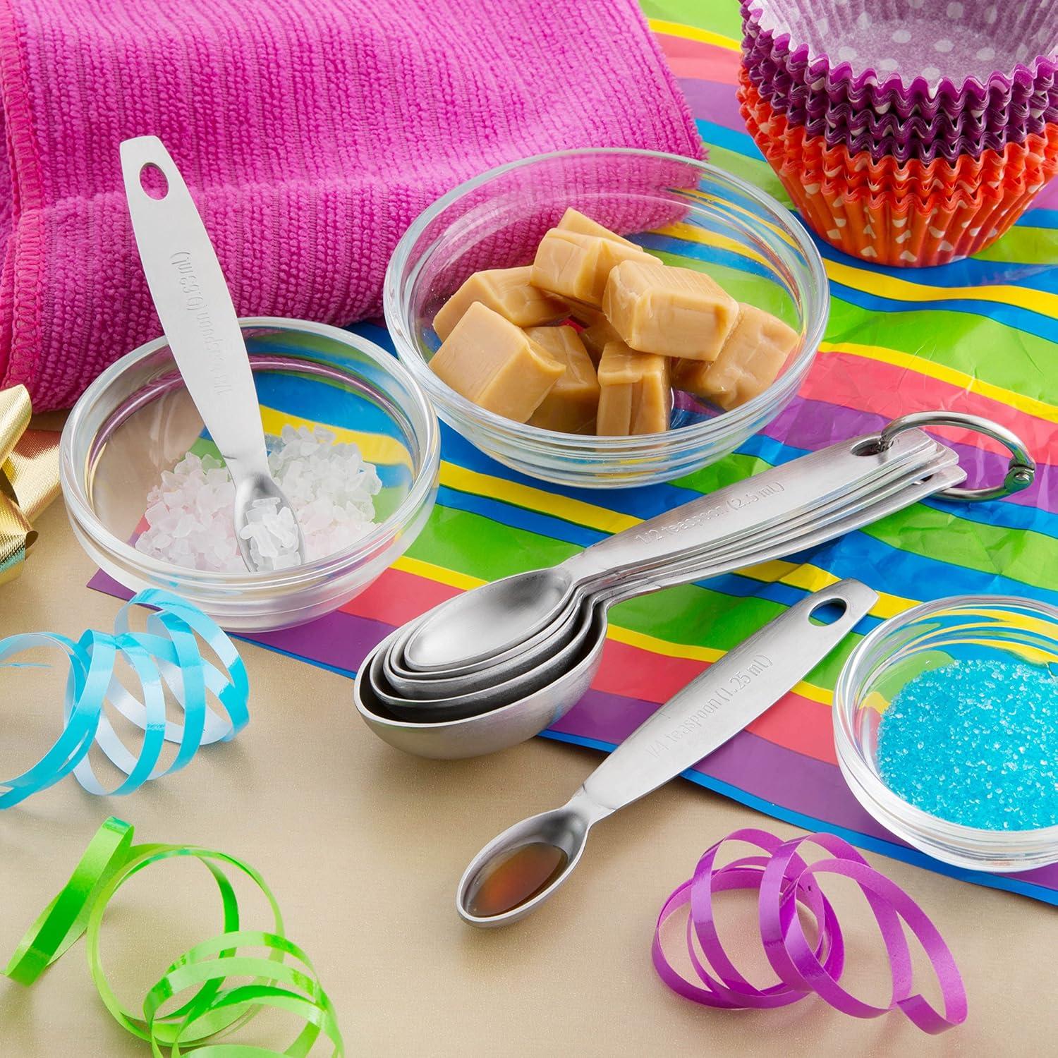 Juego de Cucharas Medidoras Acero Inoxidable Spring Chef 7 Pzas