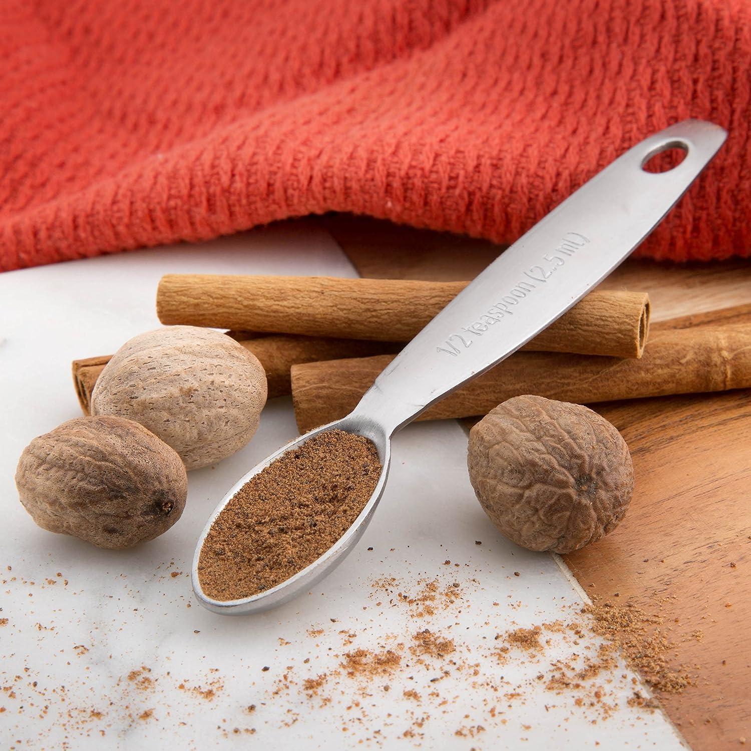 Juego de Cucharas Medidoras Acero Inoxidable Spring Chef 7 Pzas