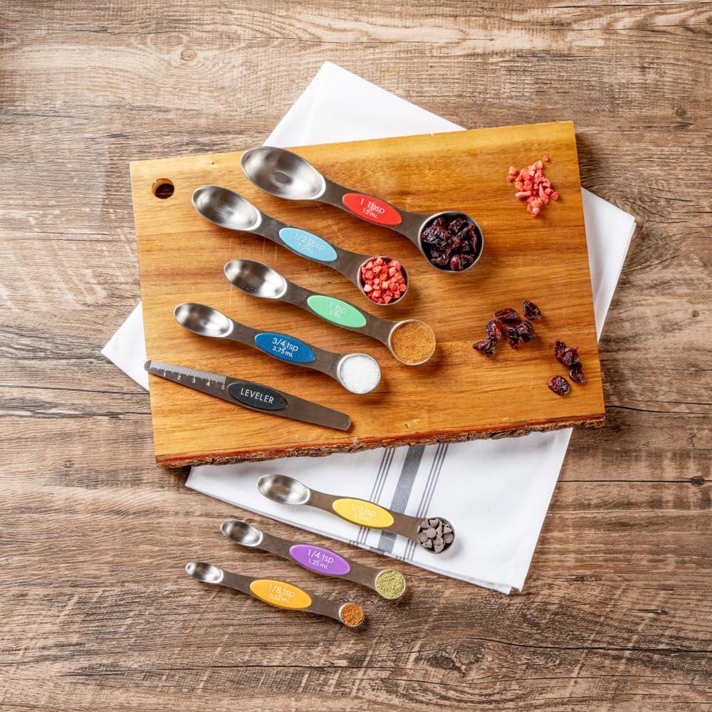 Juego de cucharas medidoras 8 piezas Met Lux acero inoxidable
