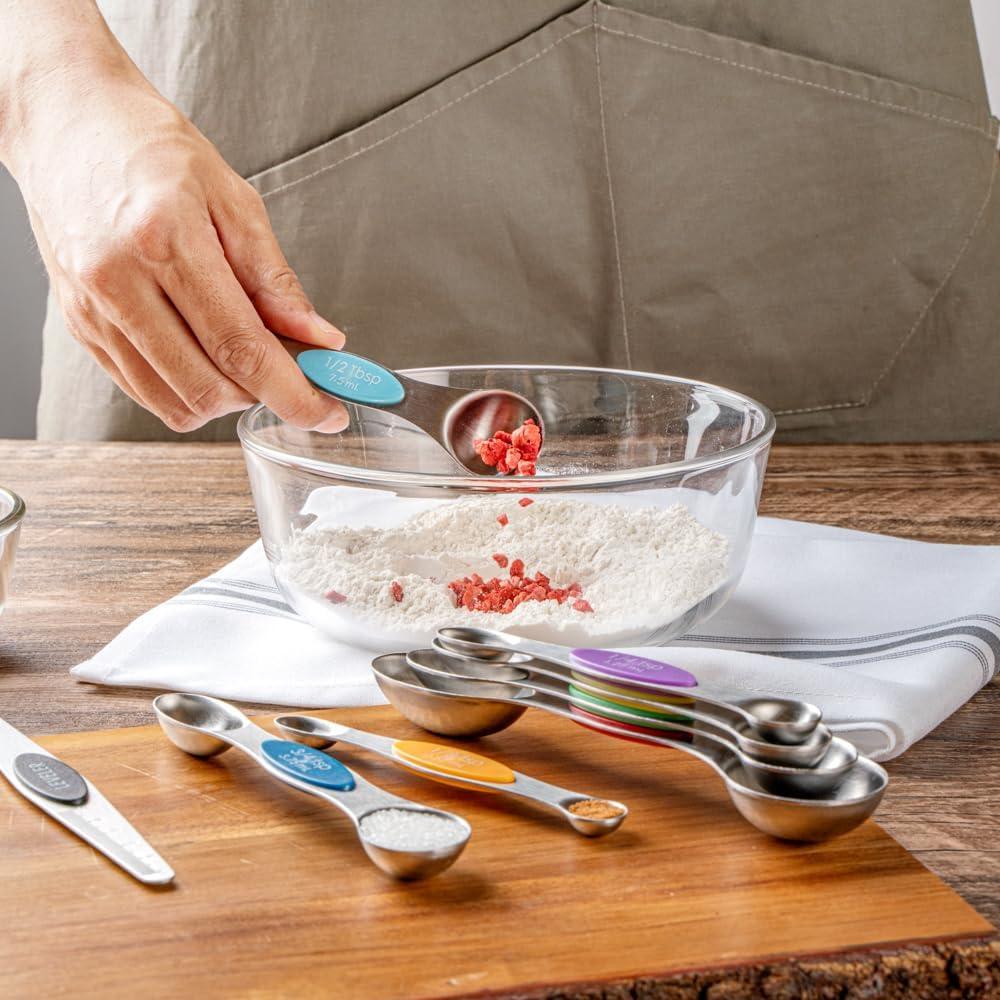 Juego de cucharas medidoras 8 piezas Met Lux acero inoxidable