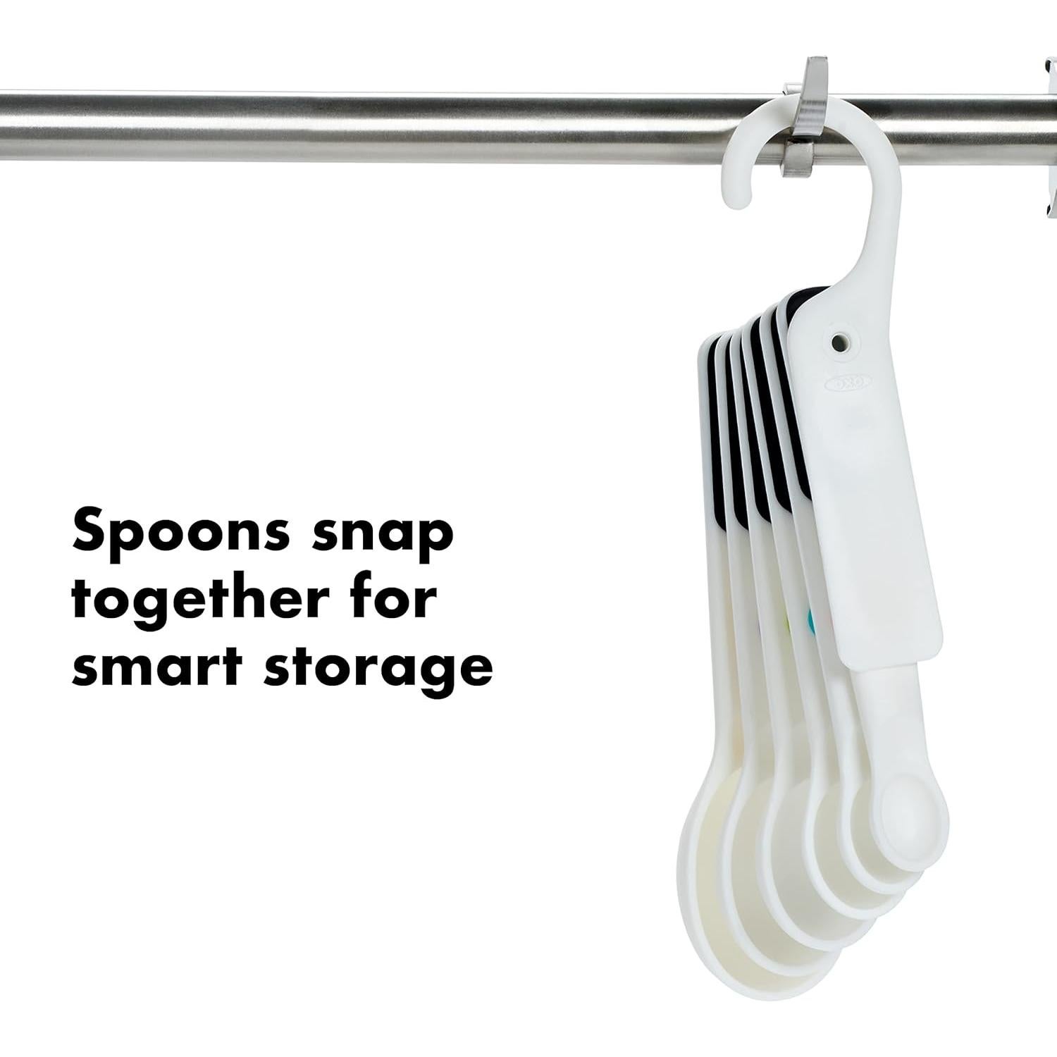 Juego de Cucharas Medidoras OXO Good Grips 6 Piezas Blanco