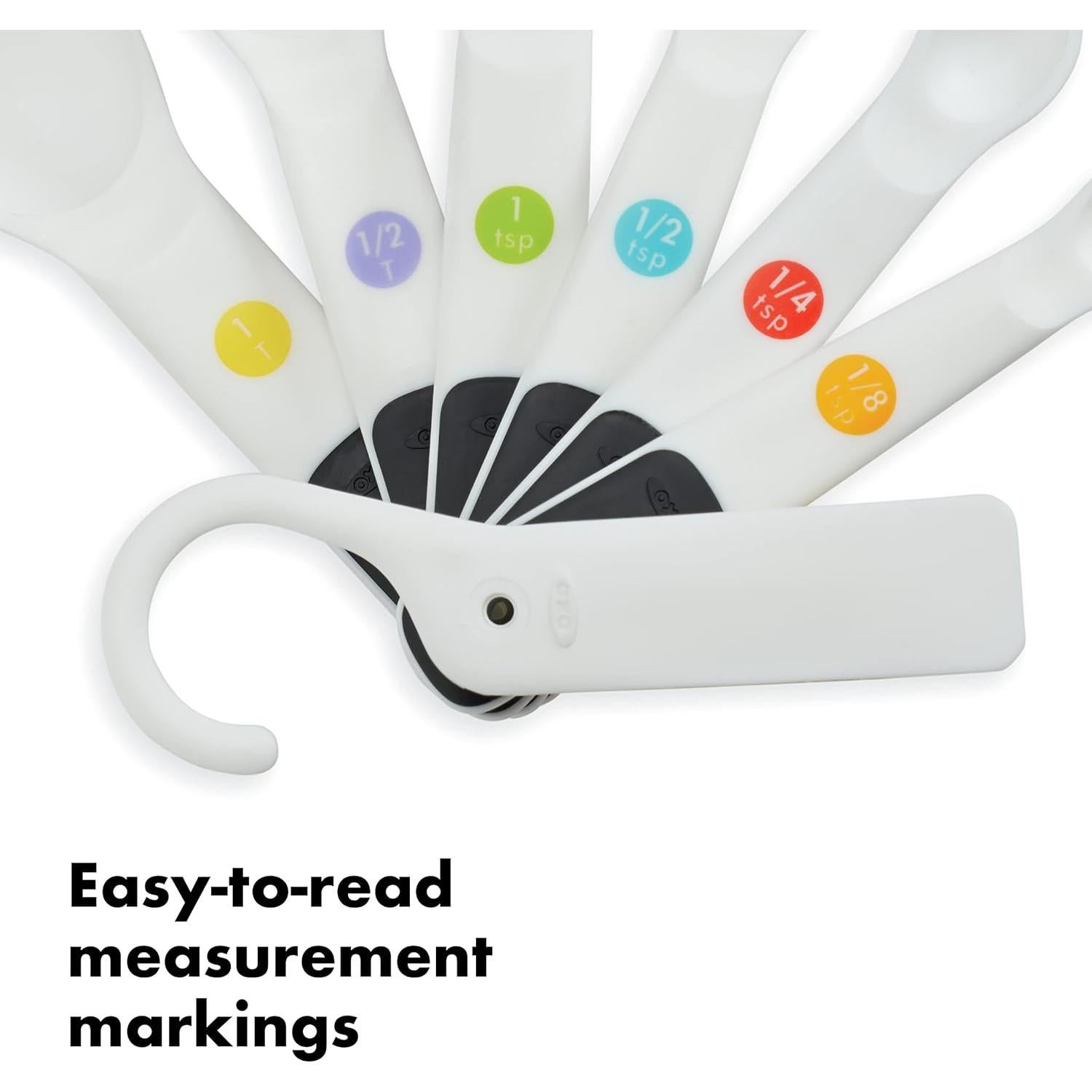 Juego de Cucharas Medidoras OXO Good Grips 6 Piezas Blanco