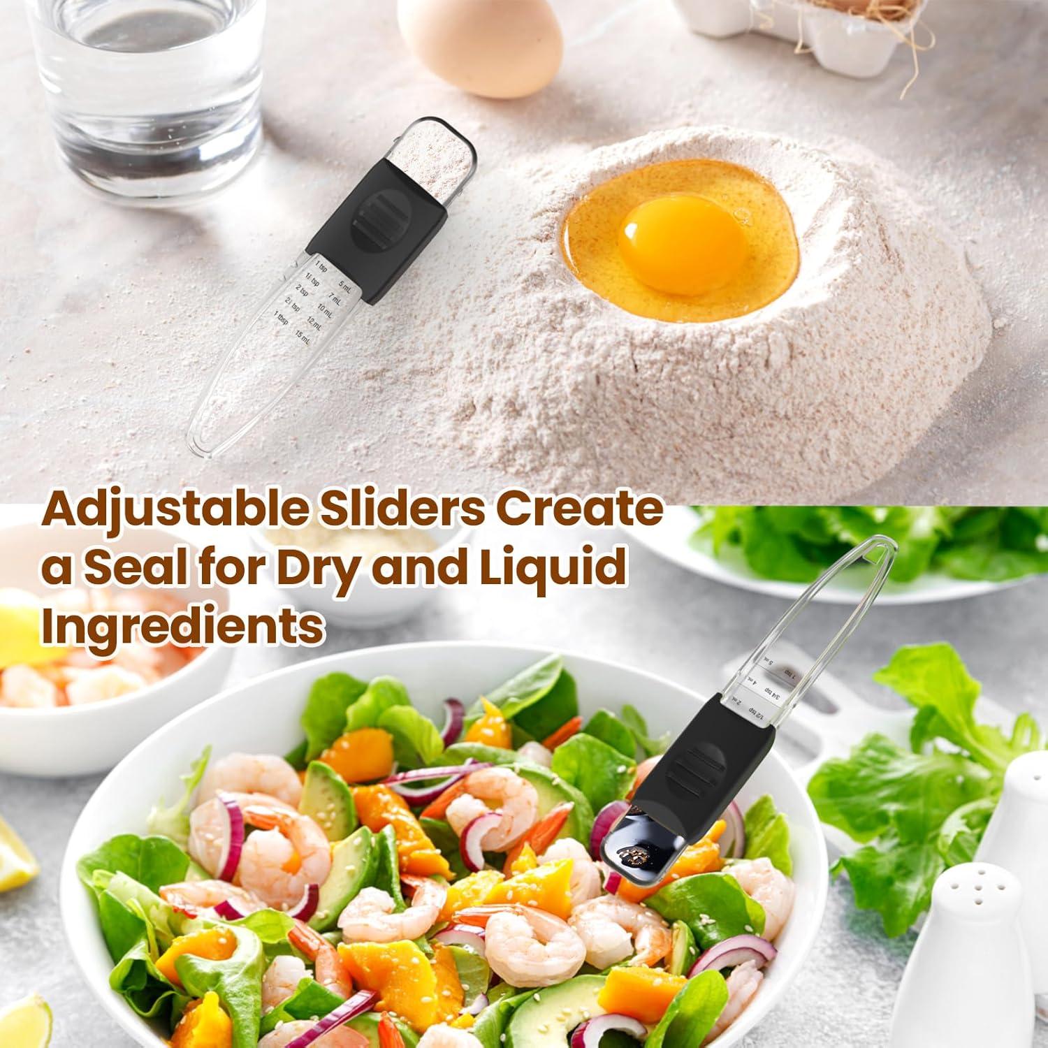 Juego de Cucharas Medidoras Ajustables ReneeChef 9 en 1