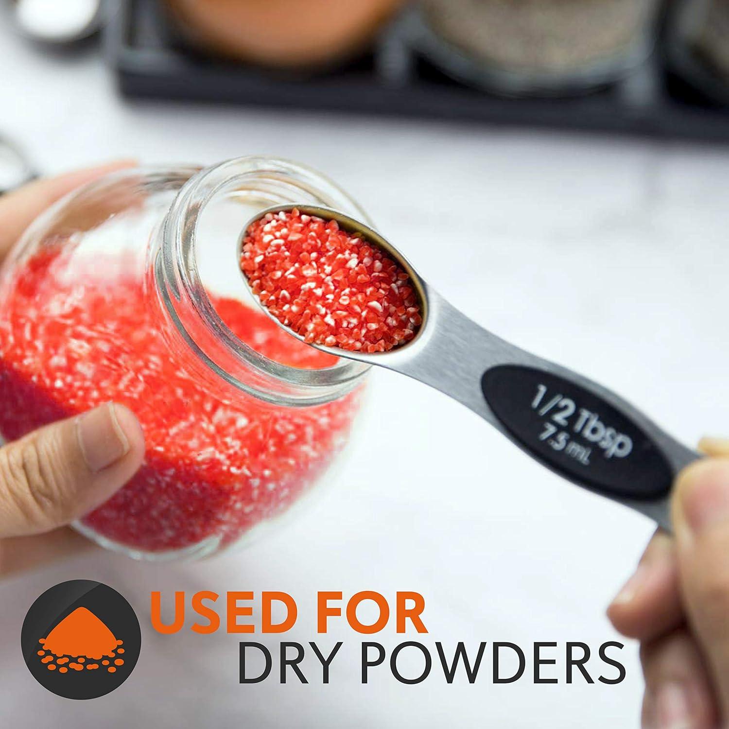 Set de Cucharas Medidoras Magnéticas NutriChef 6 Piezas