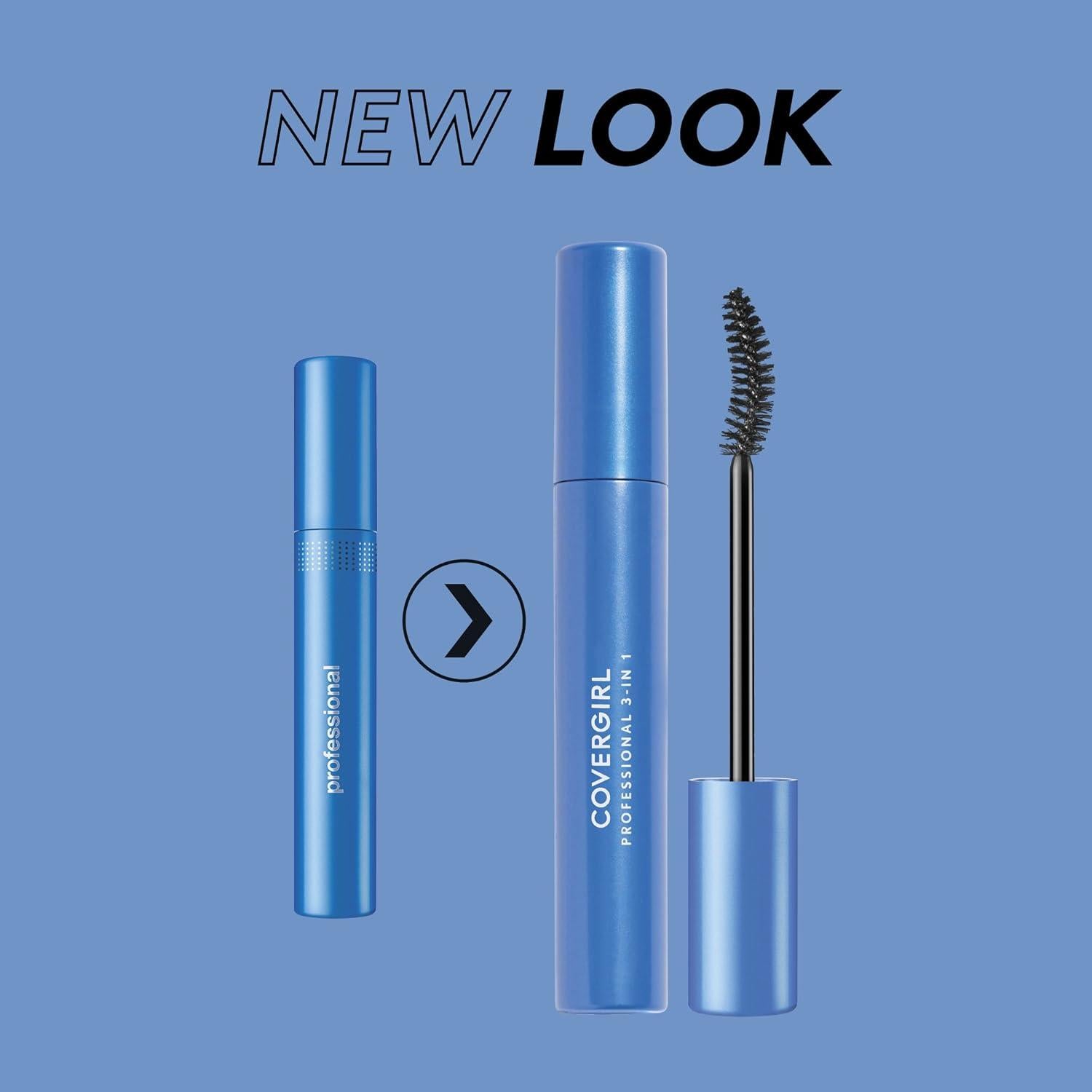 Máscara de Pestañas 3 en 1 COVERGIRL Marrón Negro 9 g