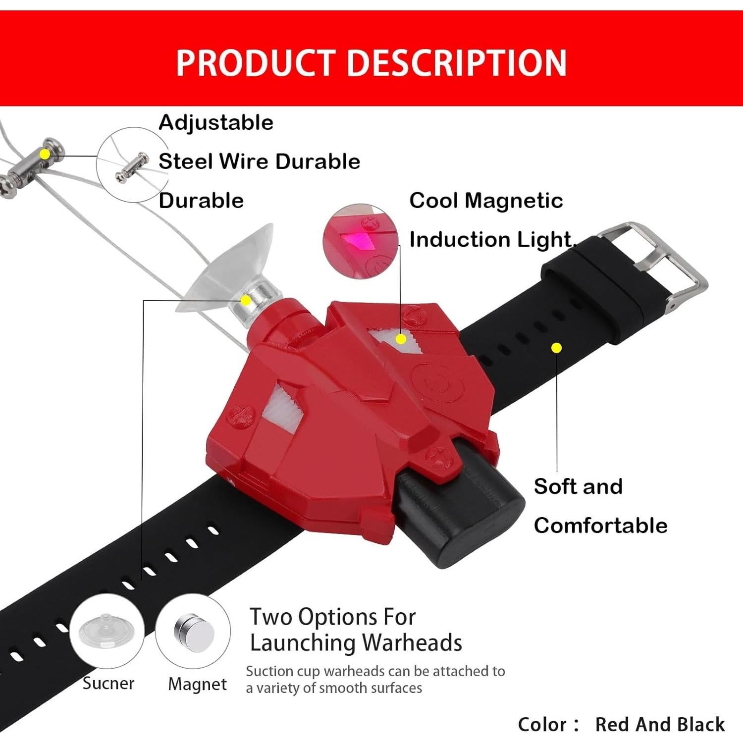 Lanzador de Telarañas CK.ing Rojo - Juguete Interactivo
