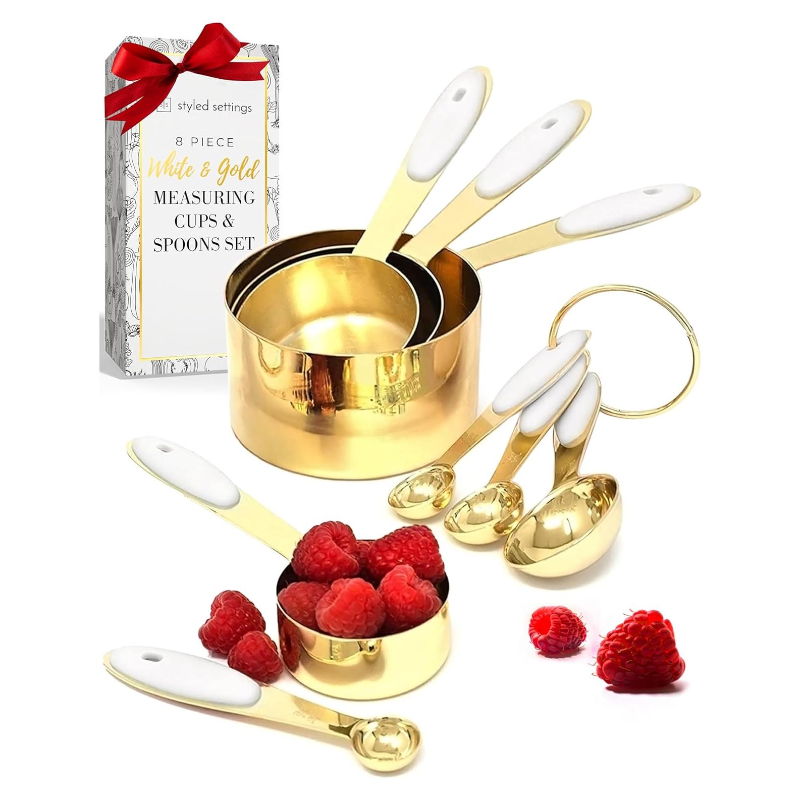 Juego de Tazas y Cucharas Medidoras STYLED SETTINGS 8 Piezas