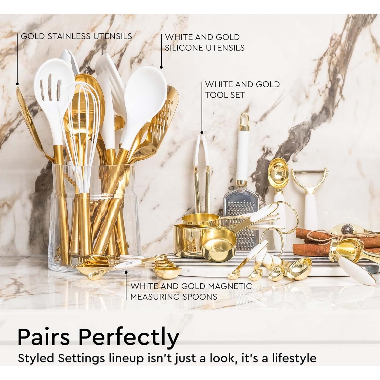 Juego de Tazas y Cucharas Medidoras STYLED SETTINGS 8 Piezas