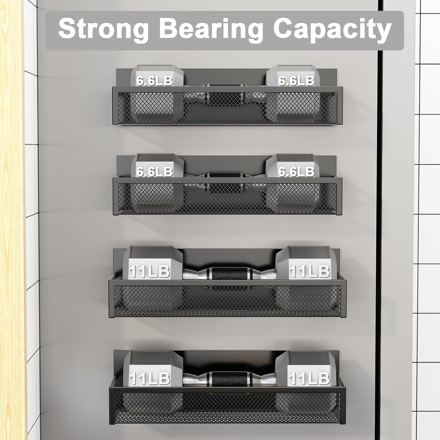 Estante Magnético para Especias Aufworld - 4 Estantes y 8 Ganchos